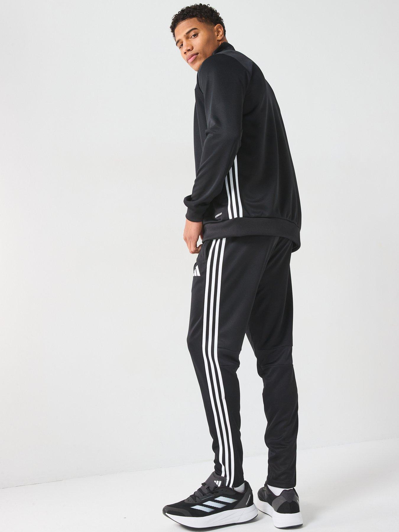  image of adidas-mens-tiro-essentials-tracksuit-blackwhite