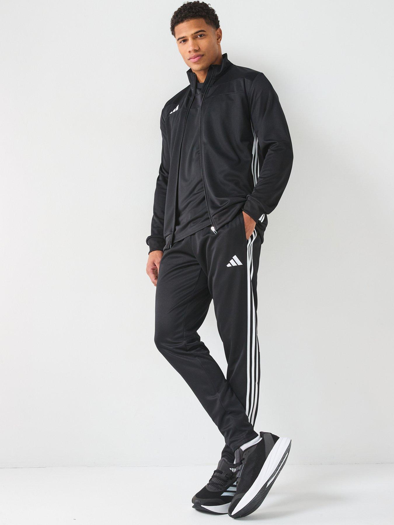  image of adidas-mens-tiro-essentials-tracksuit-blackwhite