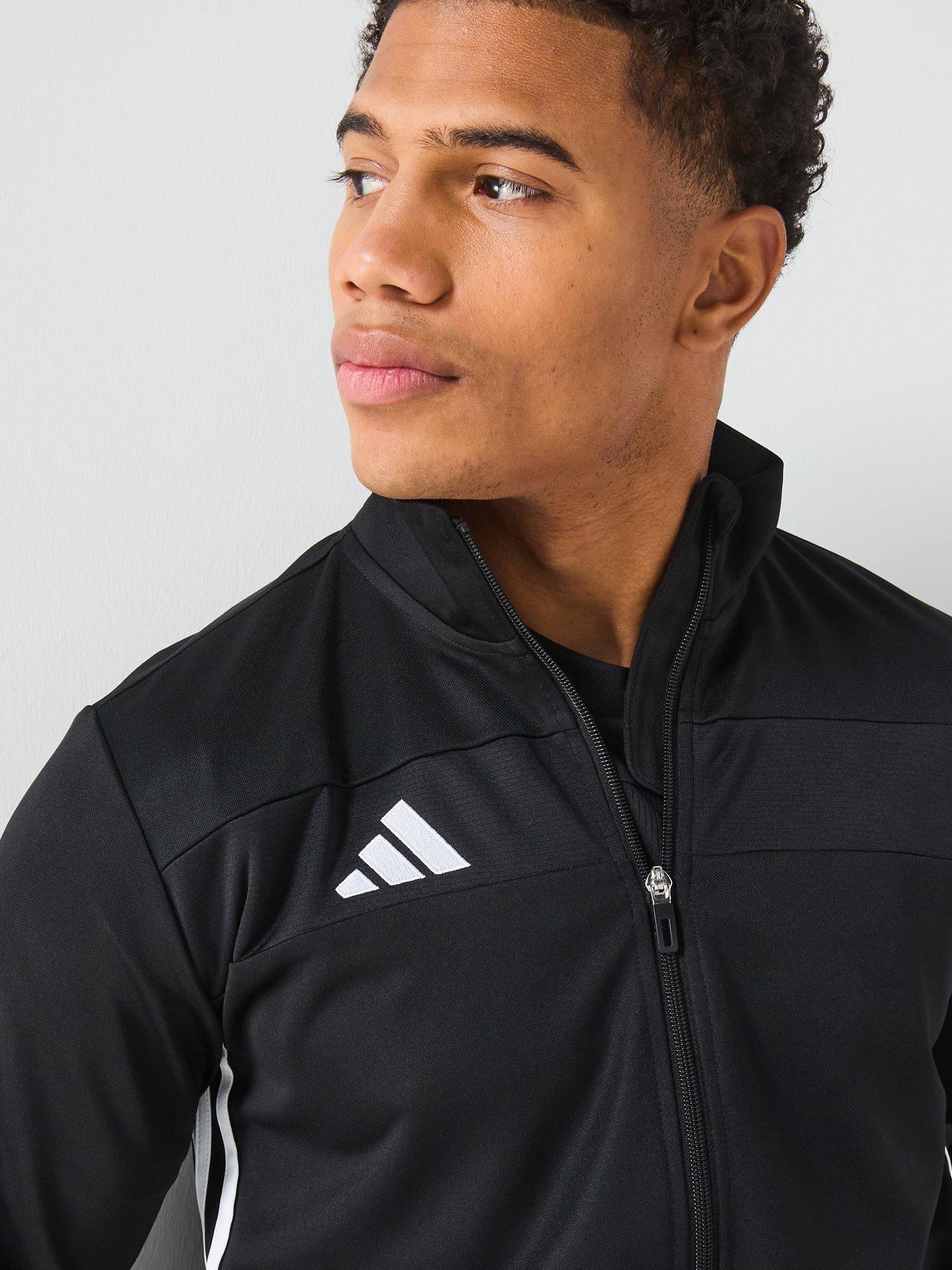  image of adidas-mens-tiro-essentials-tracksuit-blackwhite