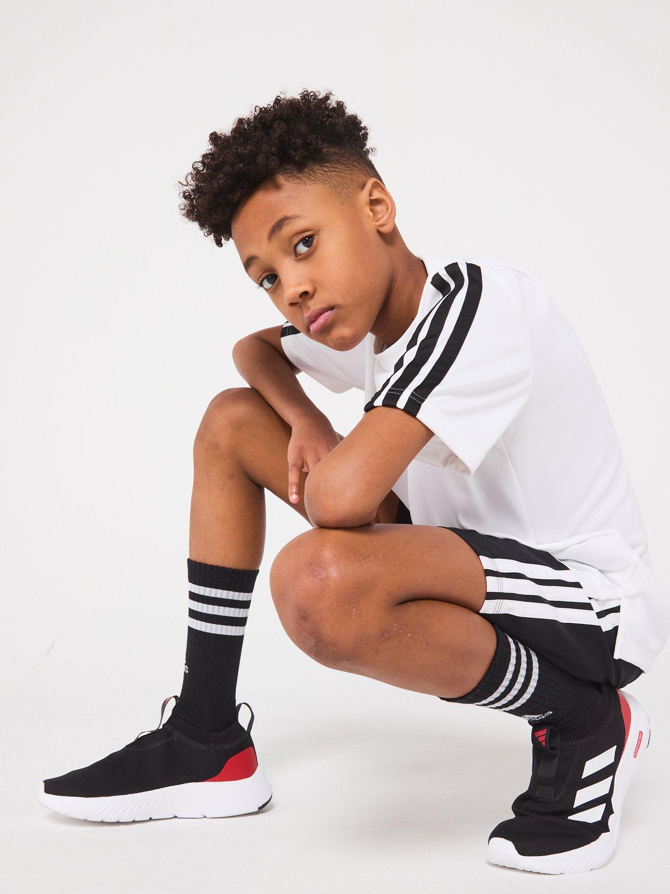  image of adidas-sportswear-junior-boys-essentials-climacool-shorts-black