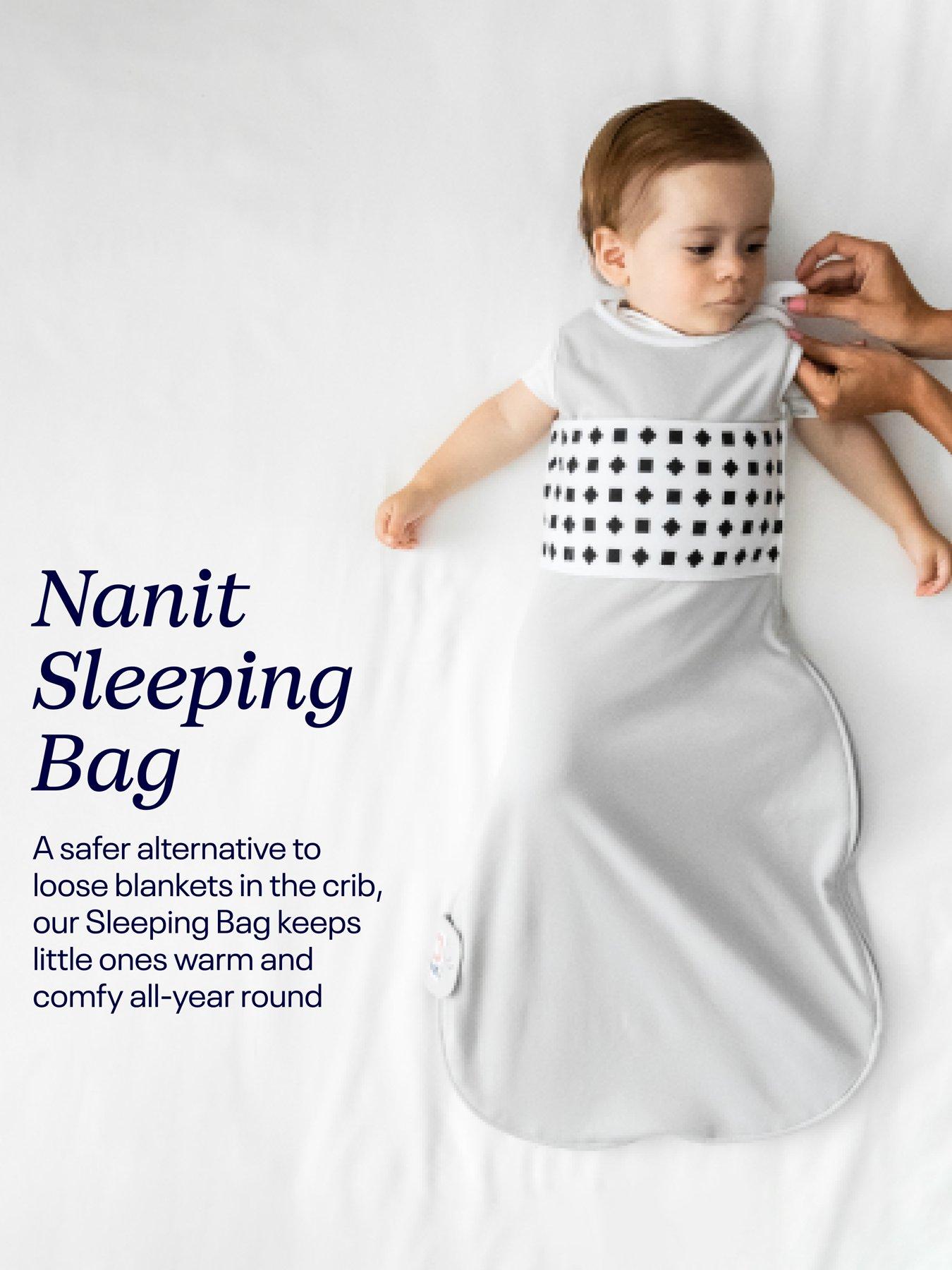  image of nanit-breathing-wear-sleeping-bag-1pk-small-3-6m-pebble-grey
