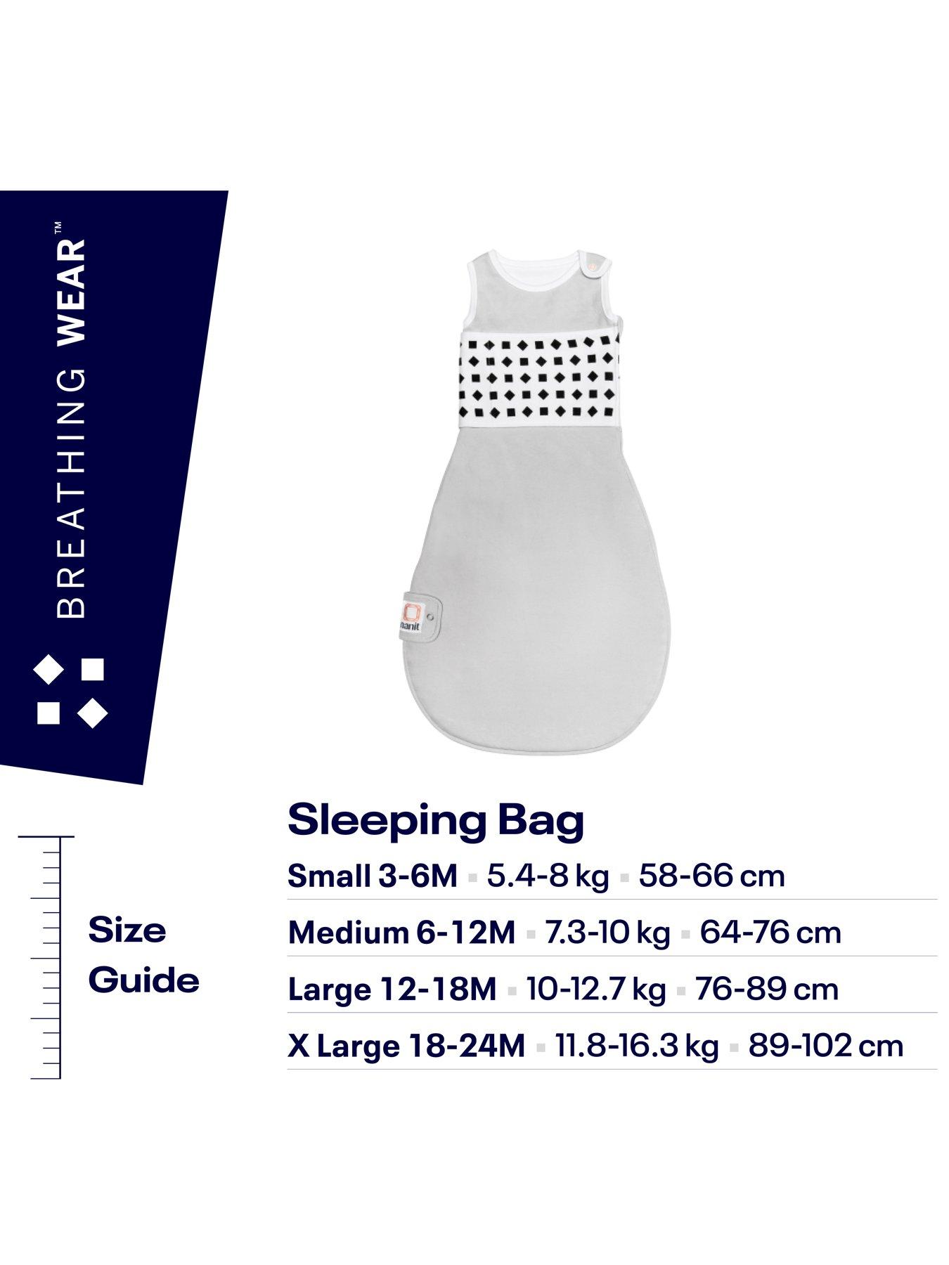 Image 7 of 7 of Nanit Breathing Wear Sleeping Bag - 1pk MEDIUM 6-12M, Pebble Grey