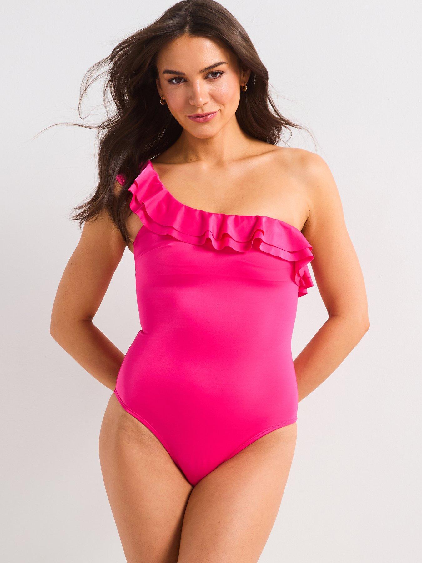 DORINA Cap Cana Light Padded 1 Shoulder Swimsuit - Pink
