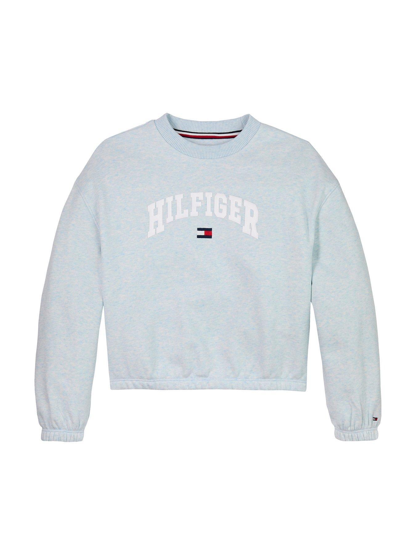  image of tommy-hilfiger-girls-varsity-sweatshirt-blue