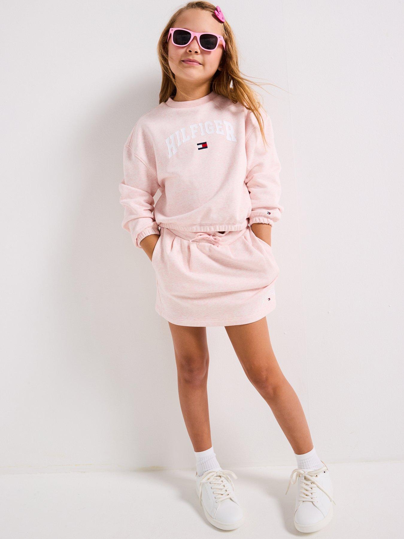  image of tommy-hilfiger-girls-varsity-sweatshirt-light-pink