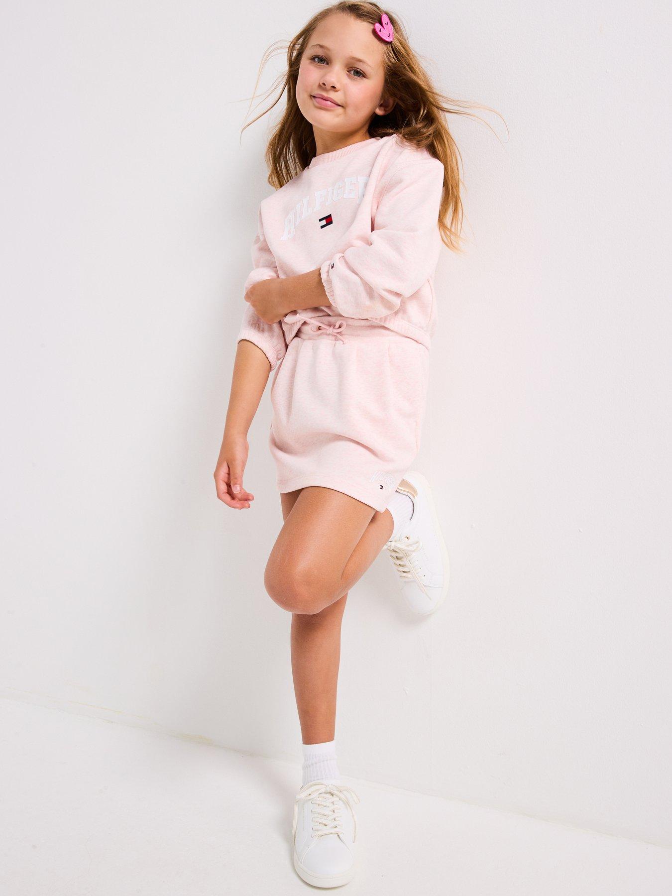  image of tommy-hilfiger-girls-varsity-sweatshirt-light-pink