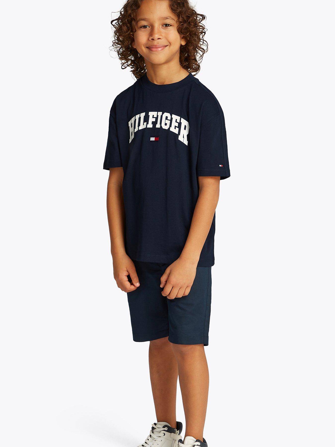 Tommy Hilfiger Boys Varsity Short Sleeve T-Shirt - Navy