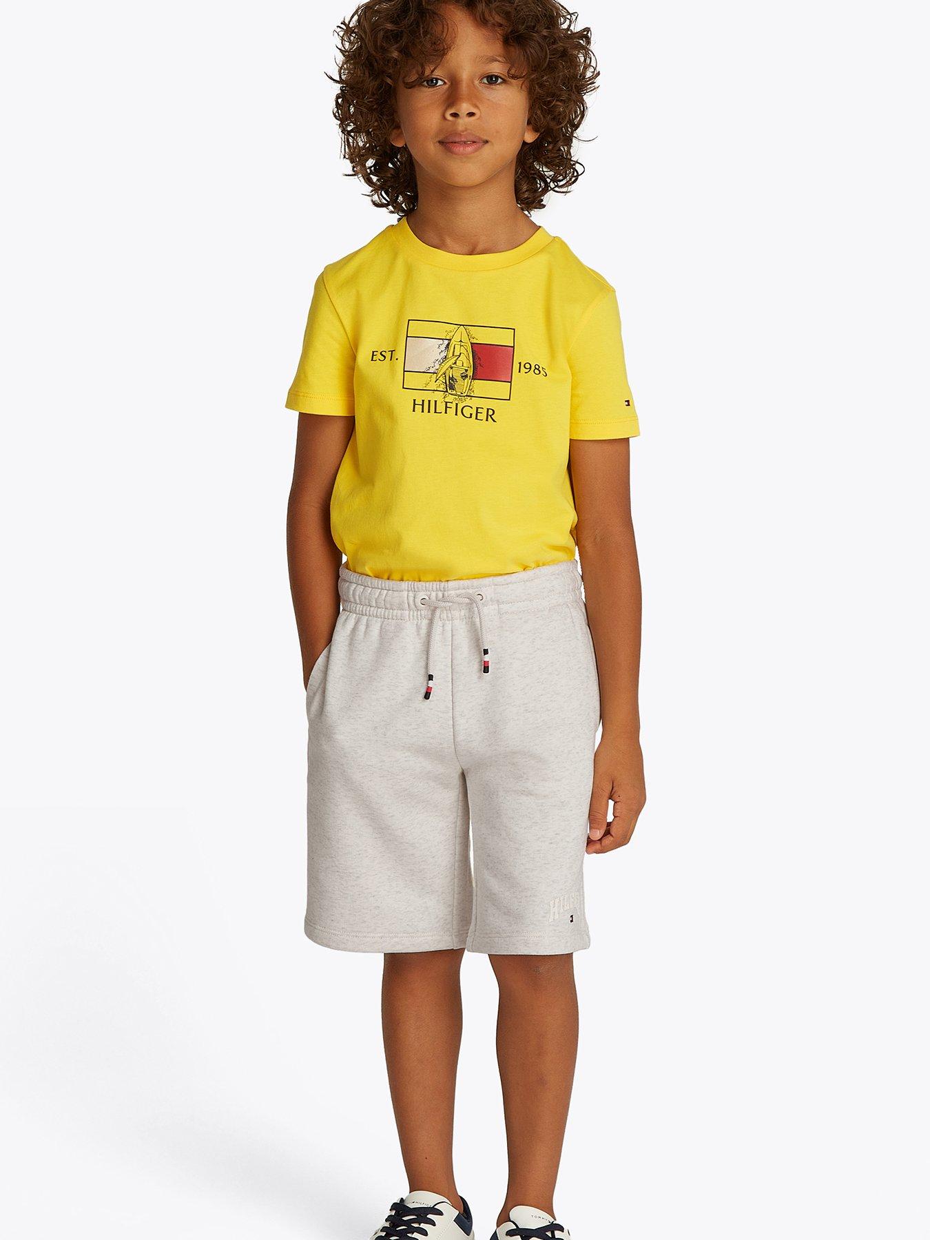  image of tommy-hilfiger-boys-varsity-sweat-short-grey