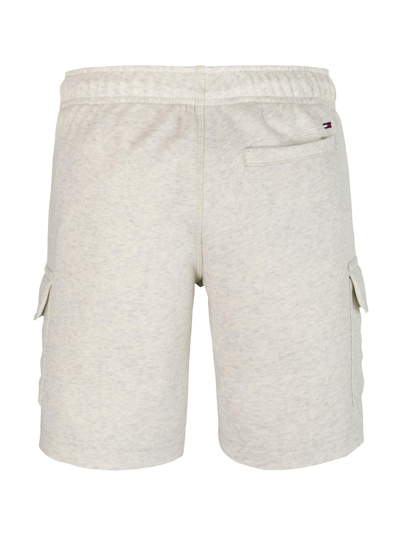  image of tommy-hilfiger-boys-cargo-sweatshort-grey