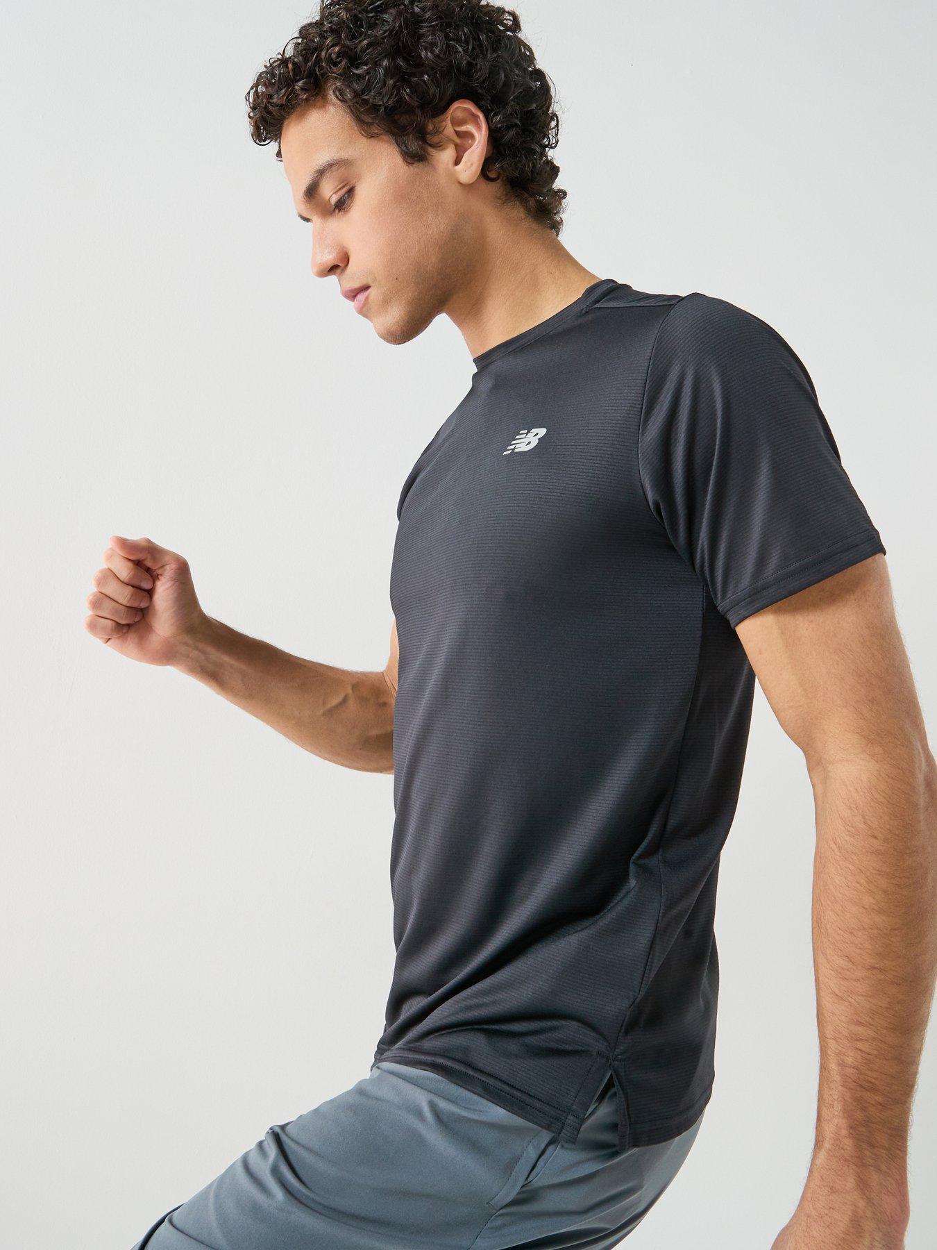 New Balance Mens Running Sport Essentials T-Shirt - Black