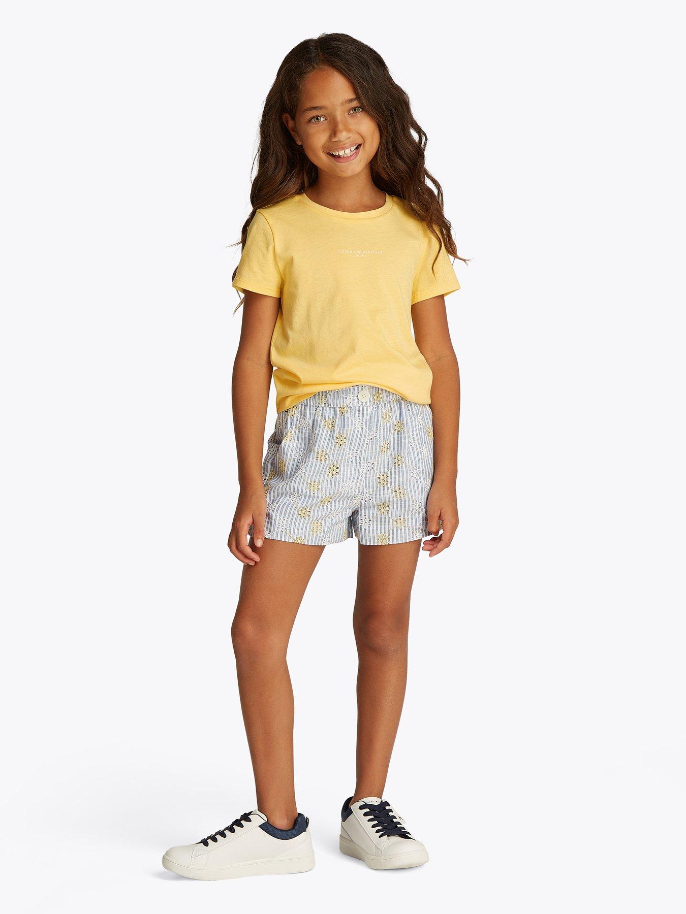 undefined Girls Mini Corp Short Sleeve T-Shirt - Yellow