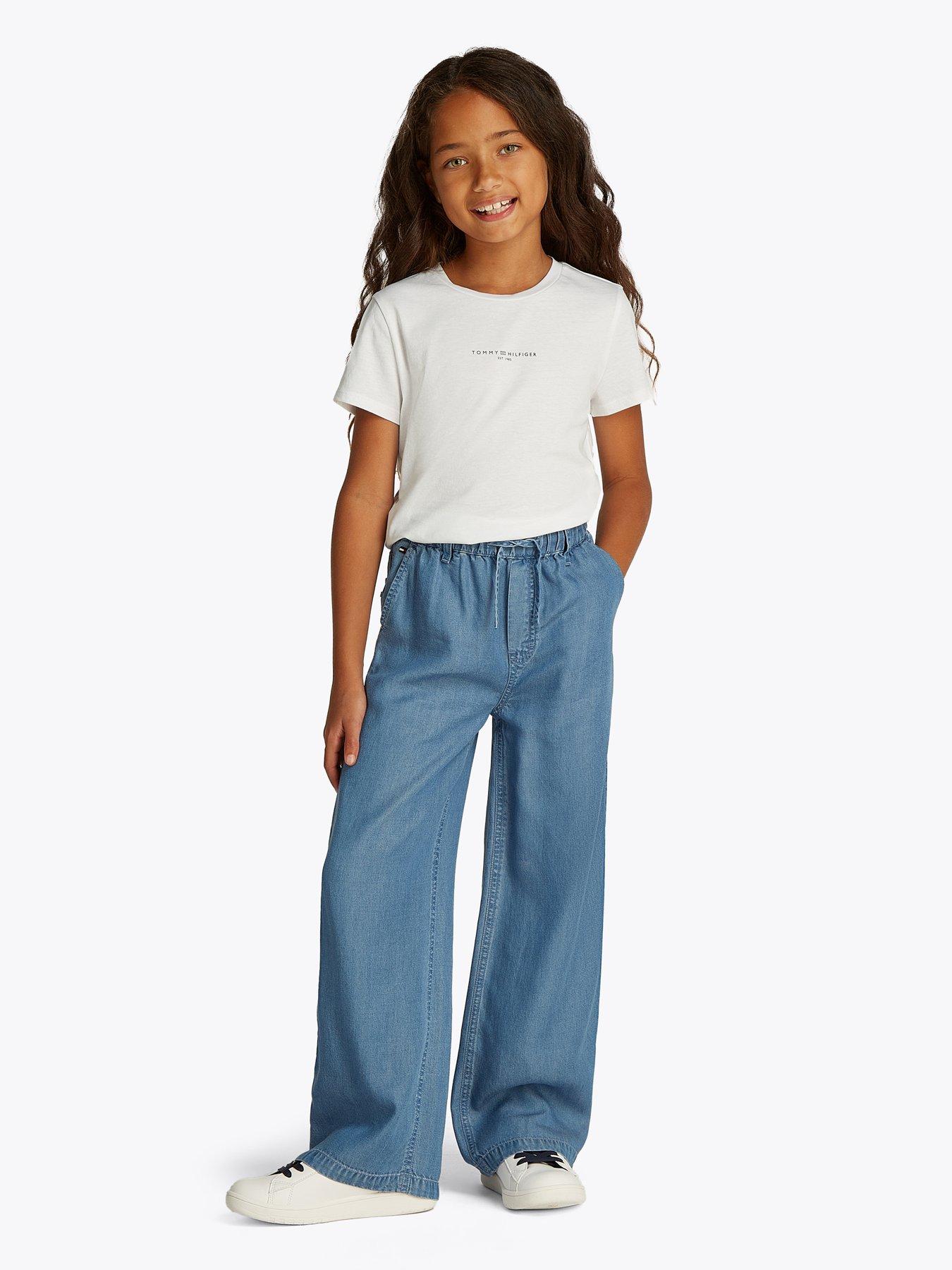 undefined Girls Mini Corp Short Sleeve T-Shirt - White