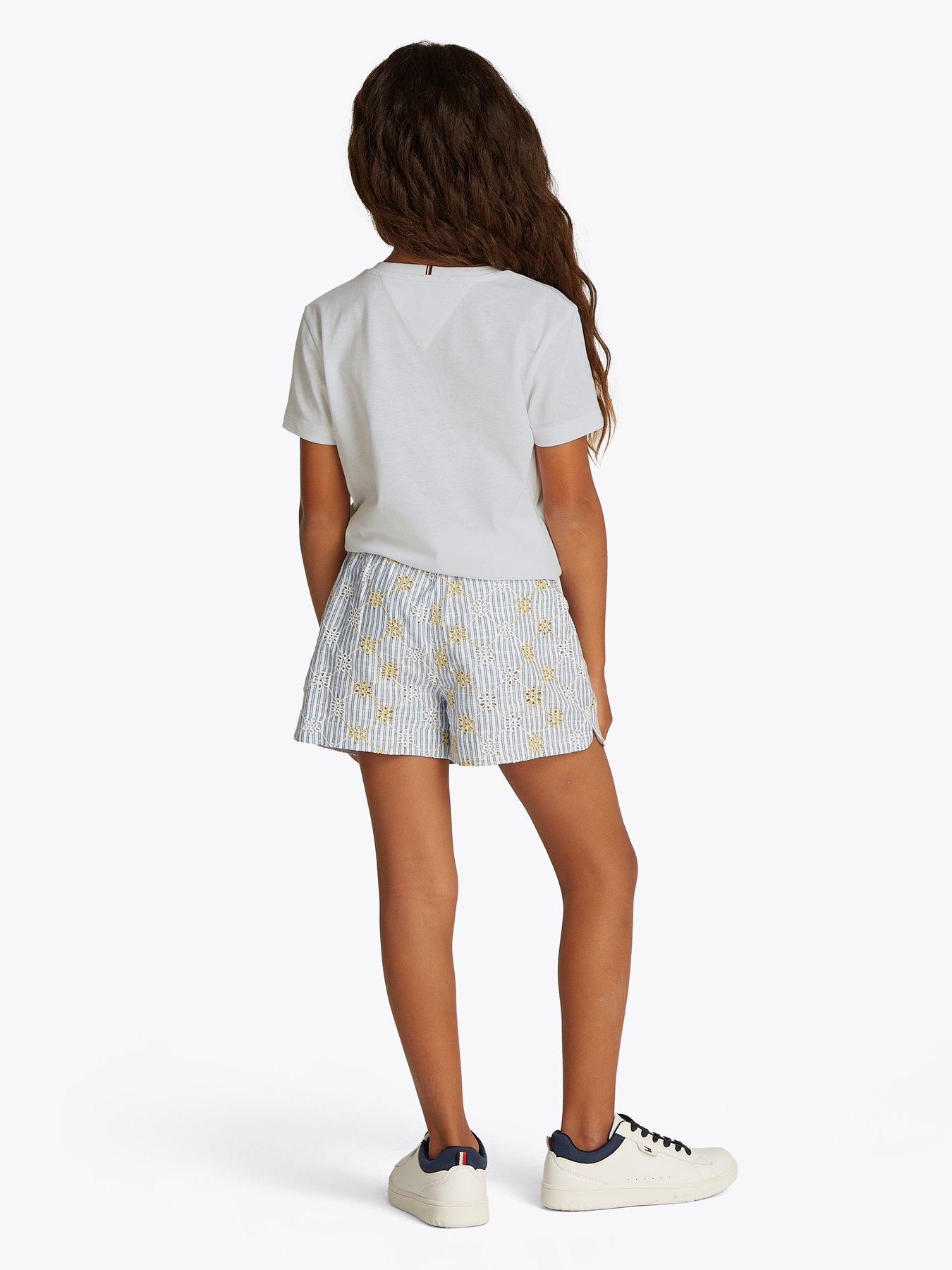  image of tommy-hilfiger-girls-varsity-short-sleeve-t-shirt-white