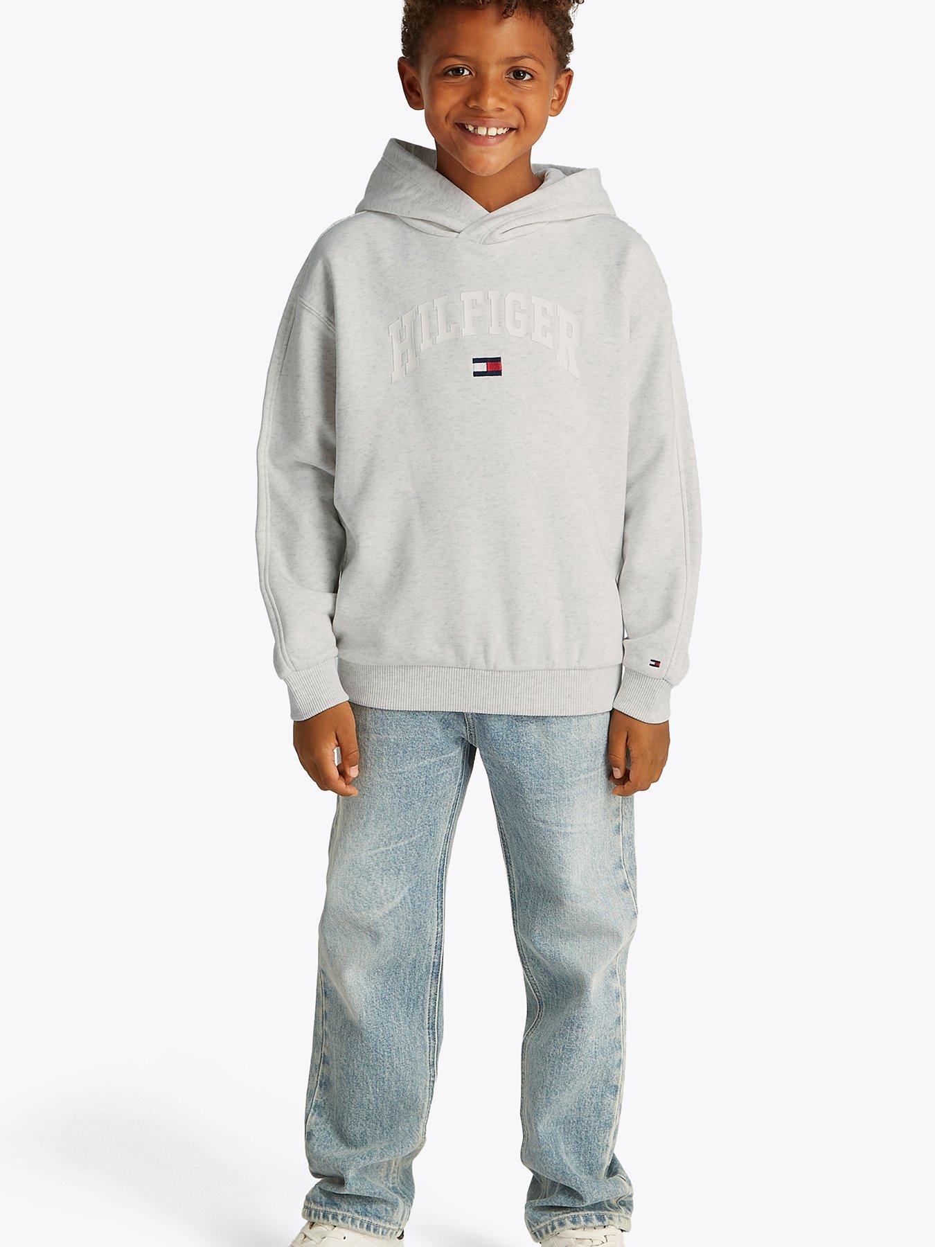 undefined Boys Varsity Hoodie - Grey
