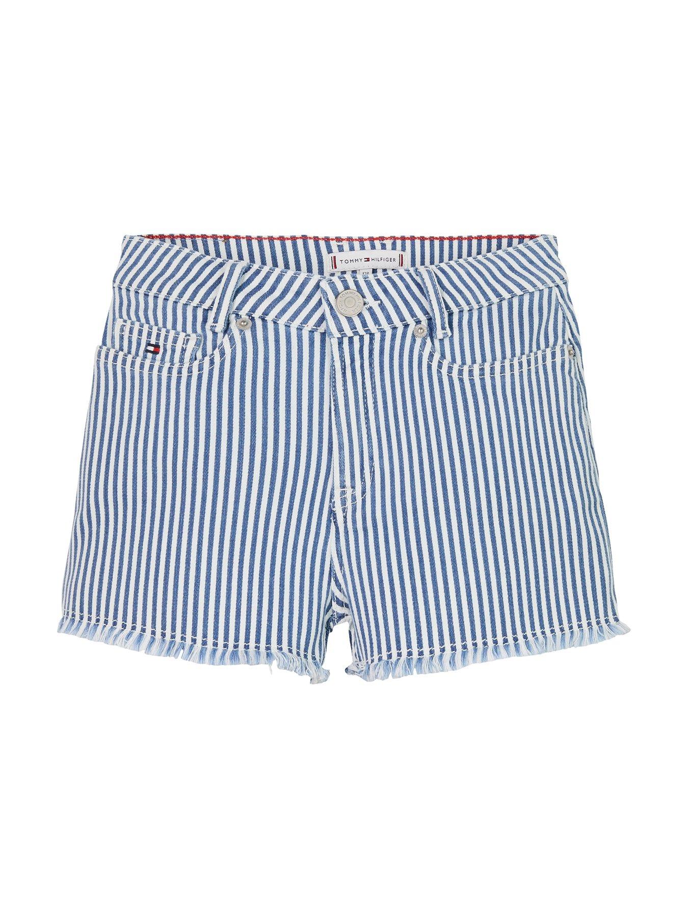  image of tommy-hilfiger-girls-harper-stripe-short-multi