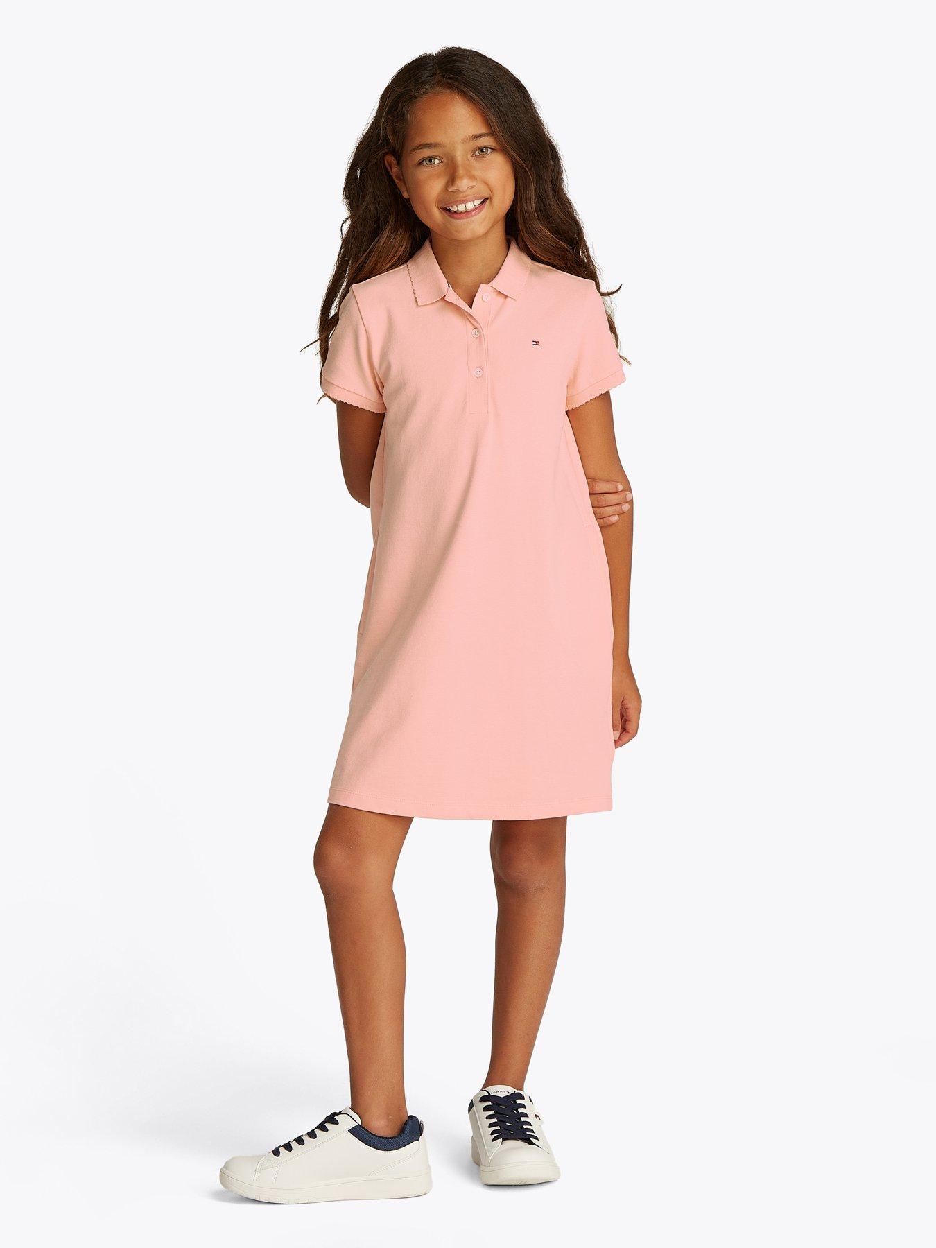 tommy-hilfiger-girls-essential-short-sleeve-polo-dress-pink