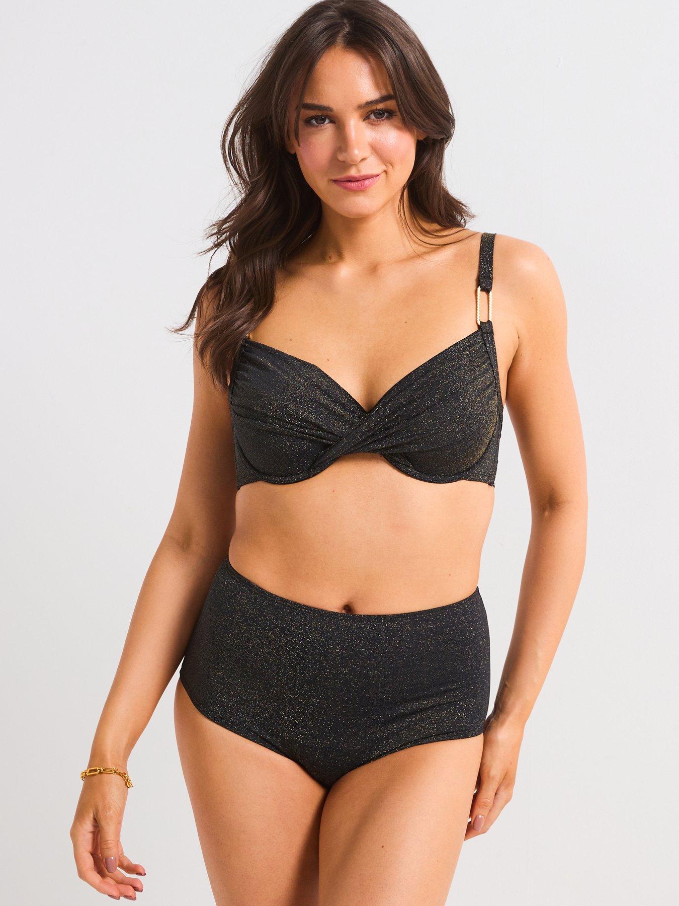 Image 3 of 5 of DORINA Kyra Metallic Shaping Midi Brief - Black
