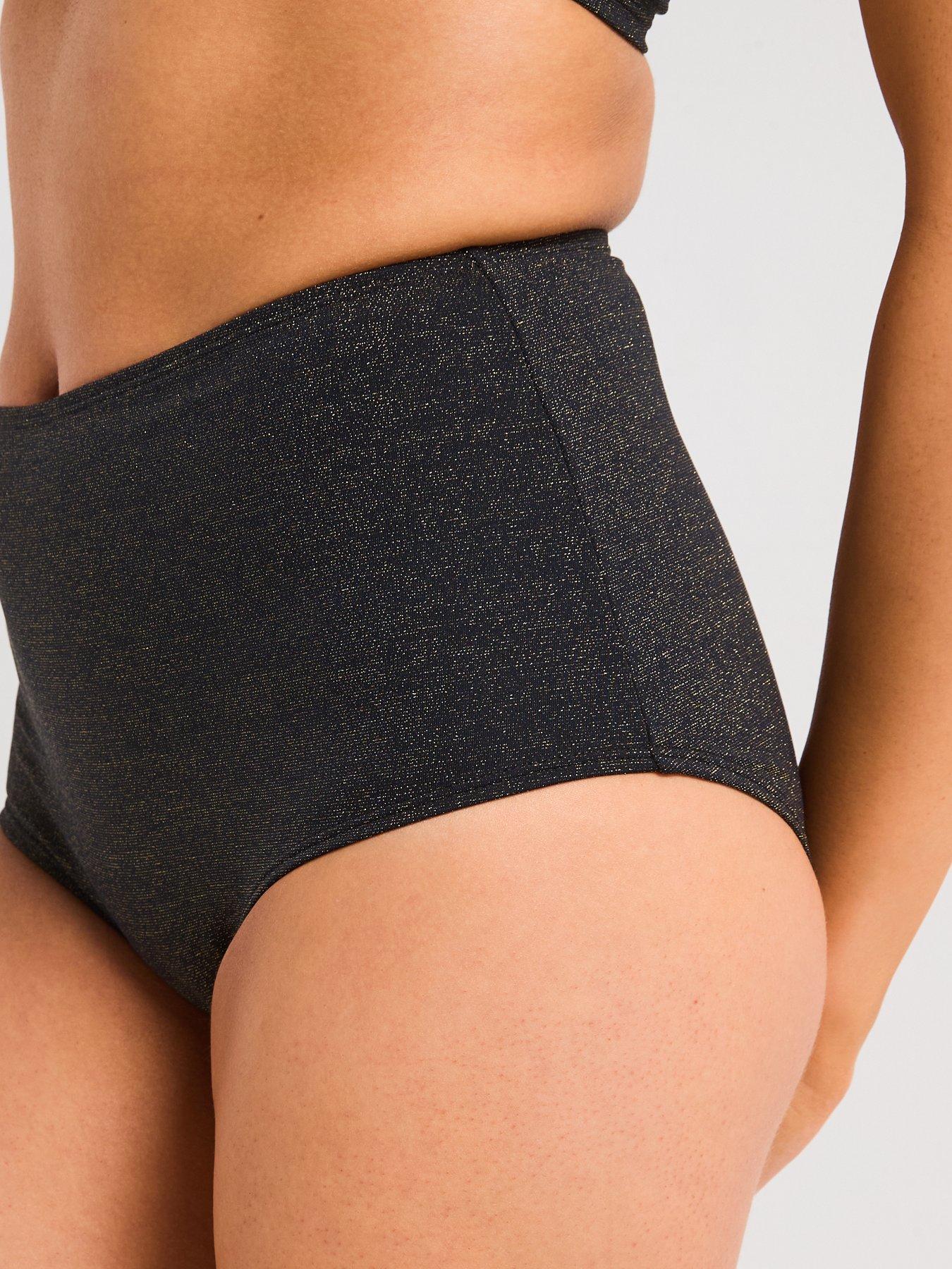 Image 4 of 5 of DORINA Kyra Metallic Shaping Midi Brief - Black