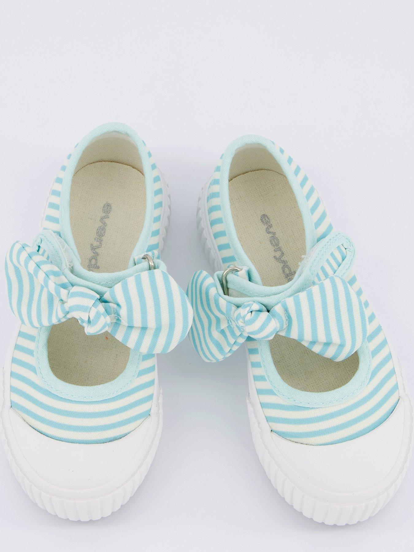  image of everyday-girls-canvas-bow-mary-jane-pumps-blue