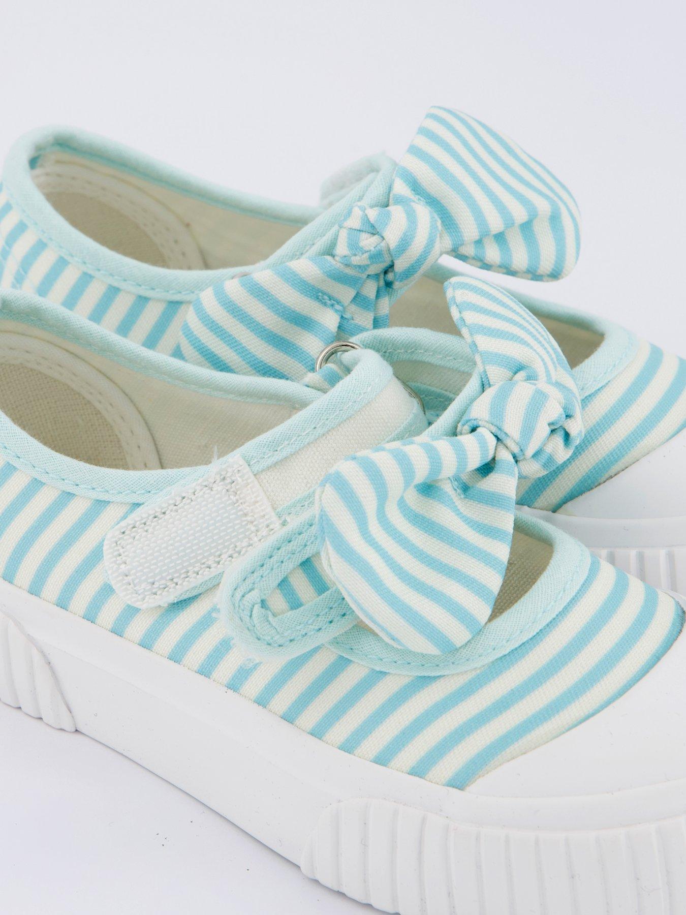  image of everyday-girls-canvas-bow-mary-jane-pumps-blue