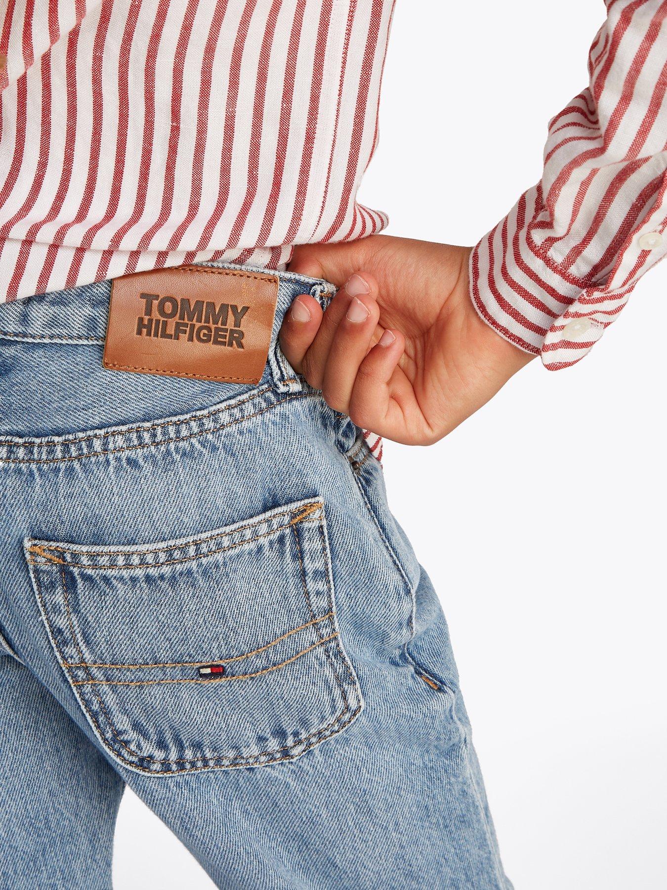  image of tommy-hilfiger-boys-modern-straight-blue-denim-jean-blue