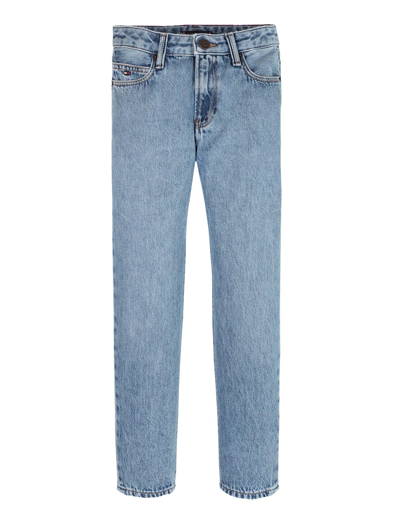  image of tommy-hilfiger-boys-modern-straight-blue-denim-jean-blue
