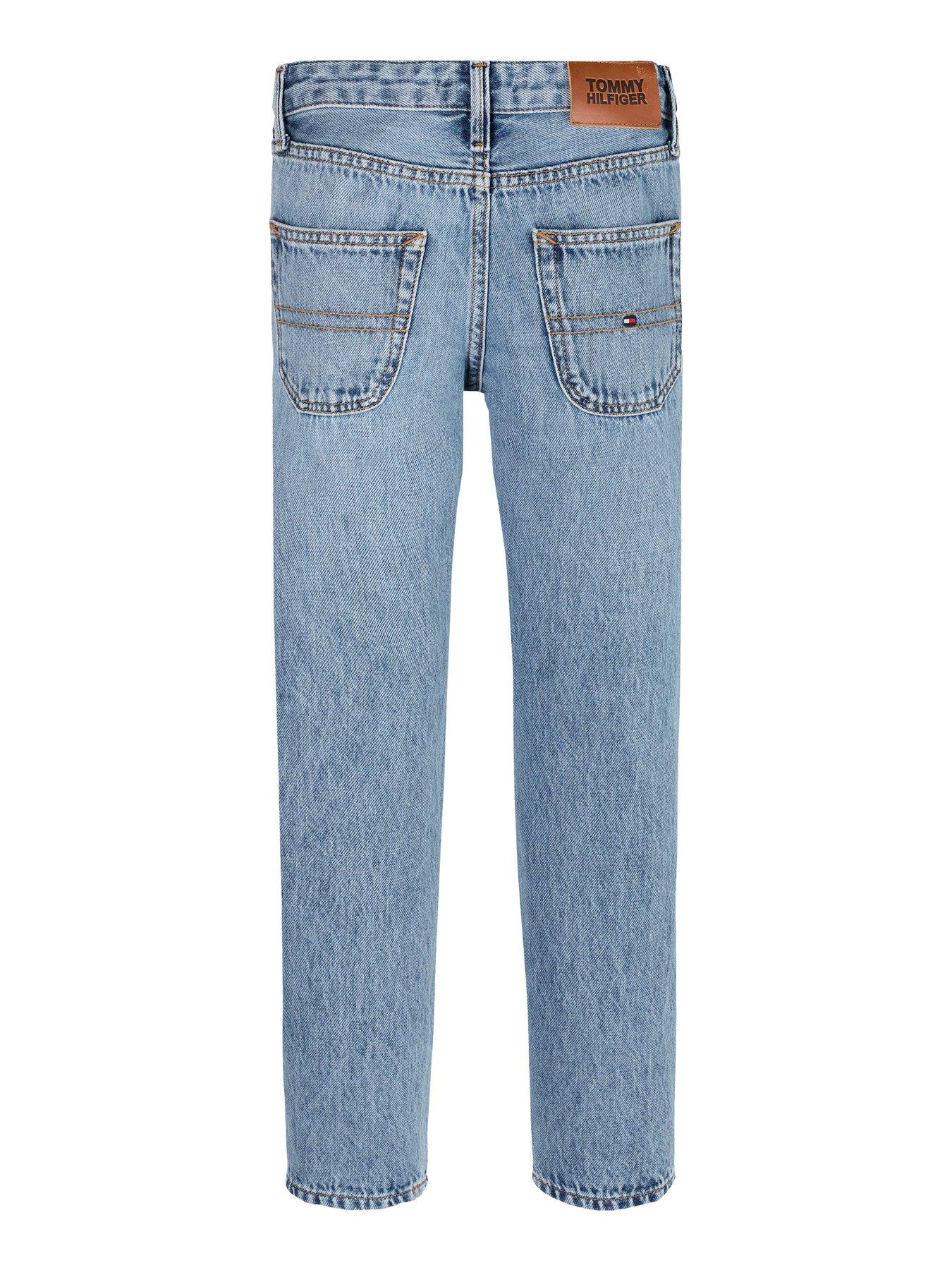  image of tommy-hilfiger-boys-modern-straight-blue-denim-jean-blue
