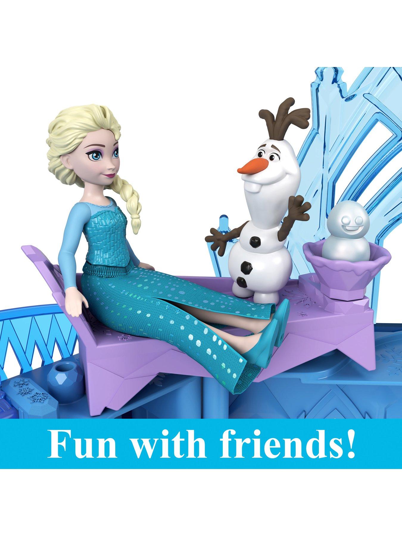 Image 3 of 8 of Disney Frozen Elsa Stackable Castle Doll House Playset with Small Doll and 8 Pieces