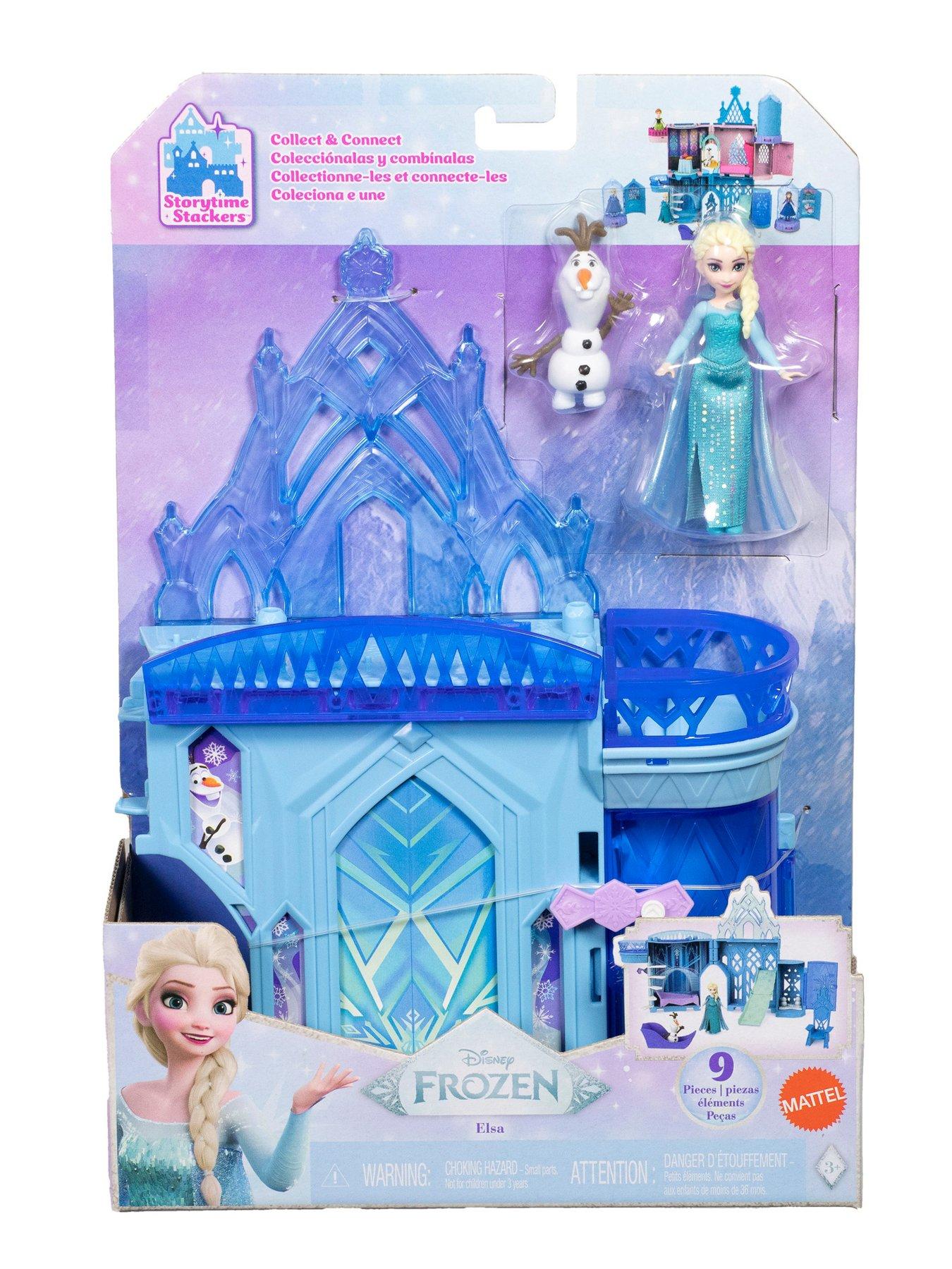 Image 7 of 8 of Disney Frozen Elsa Stackable Castle Doll House Playset with Small Doll and 8 Pieces