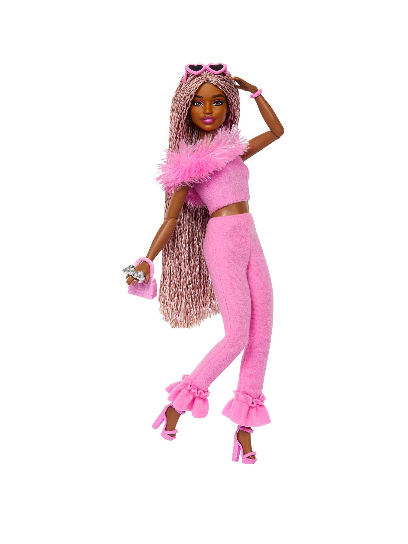 undefined Deluxe Style Doll #4 in Soft Pink Jumpsuit, Pink and Brown Braided Hair