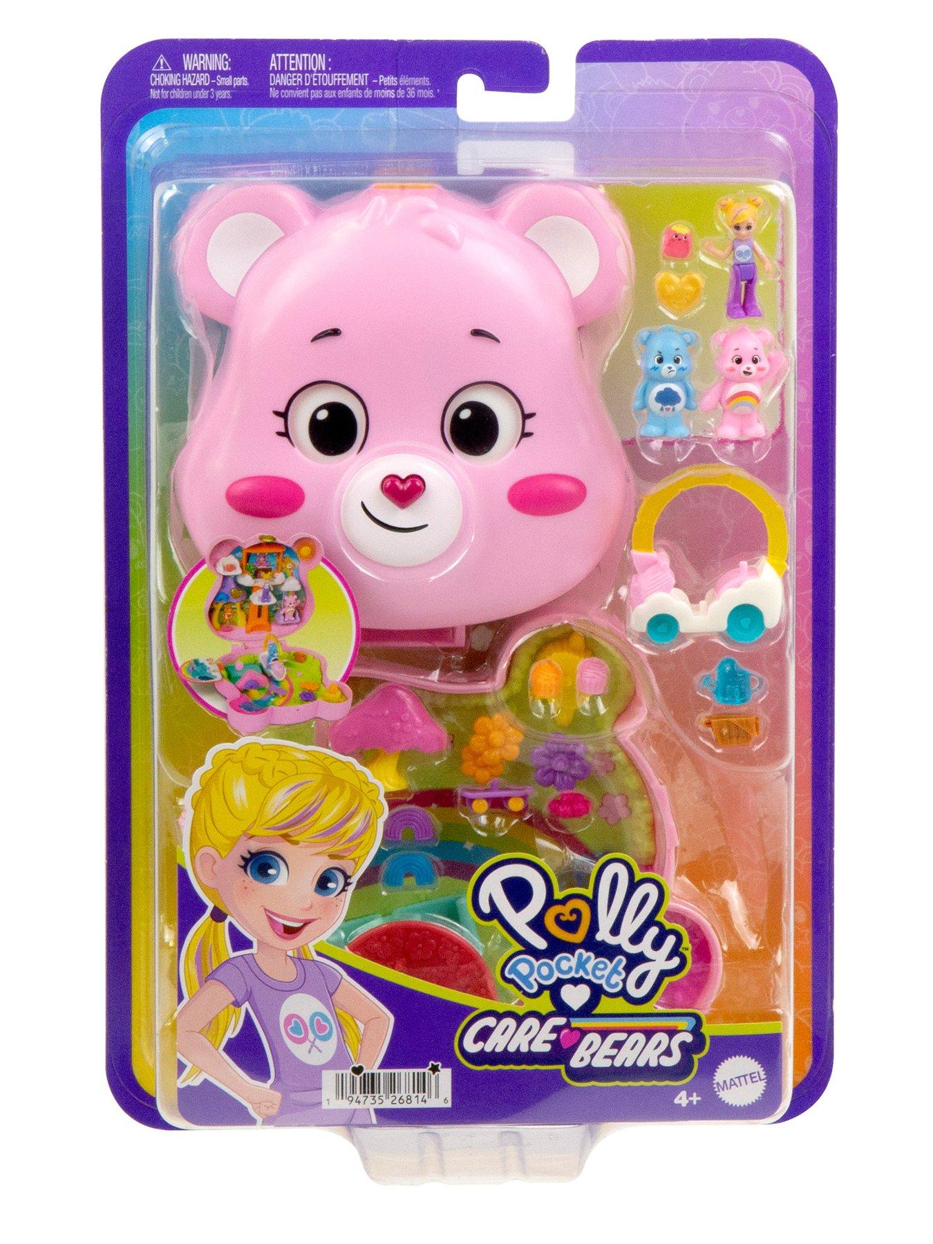 Image 6 of 6 of Polly Pocket x Care Bears Dolls &amp; Playset with Toy Car and Themed Accessories, Compact Travel Toy
