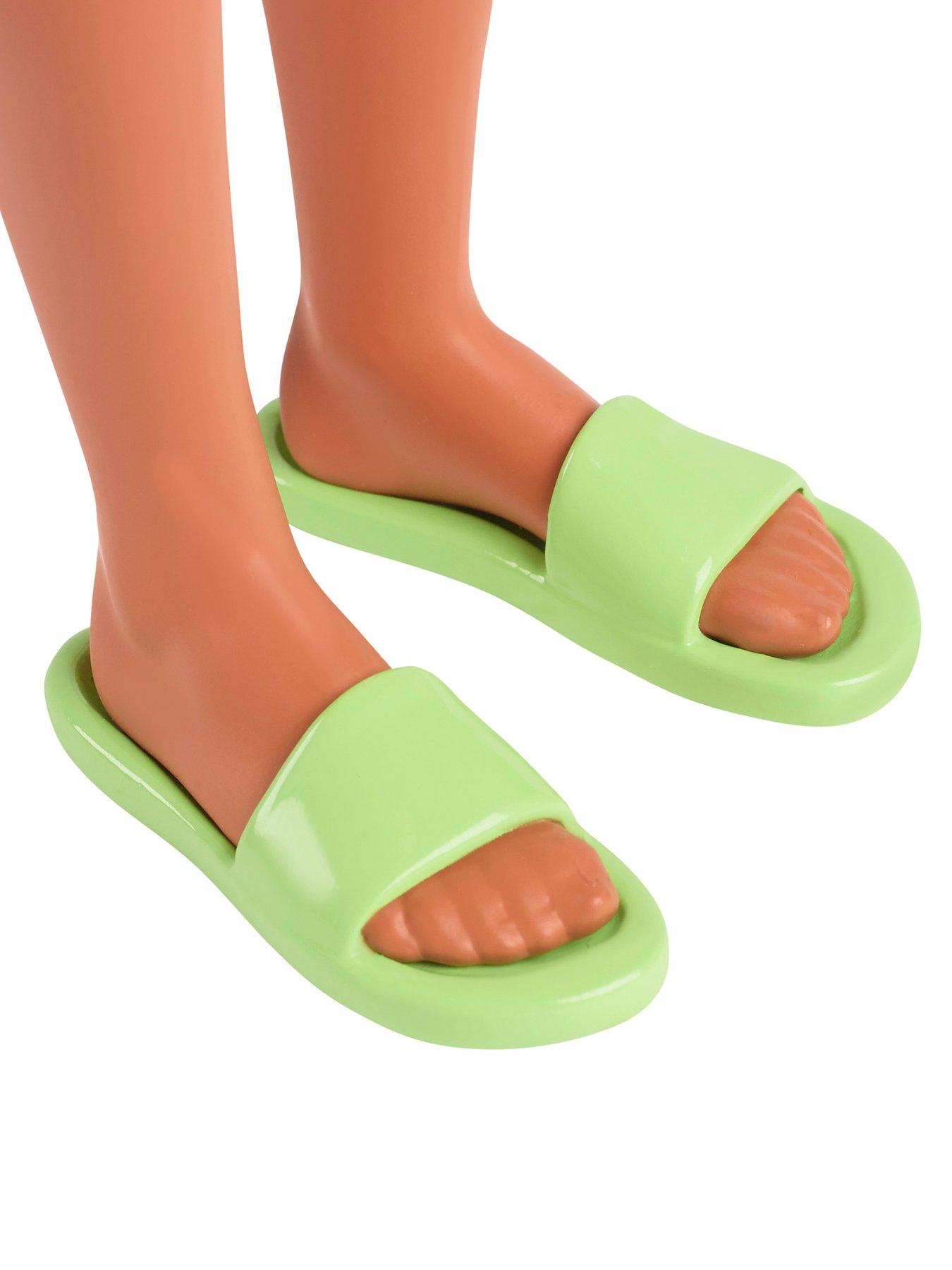  image of barbie-fashionistas-ken-doll-235-in-hawaiian-print-jumpsuit-with-green-sandals-brown-hair