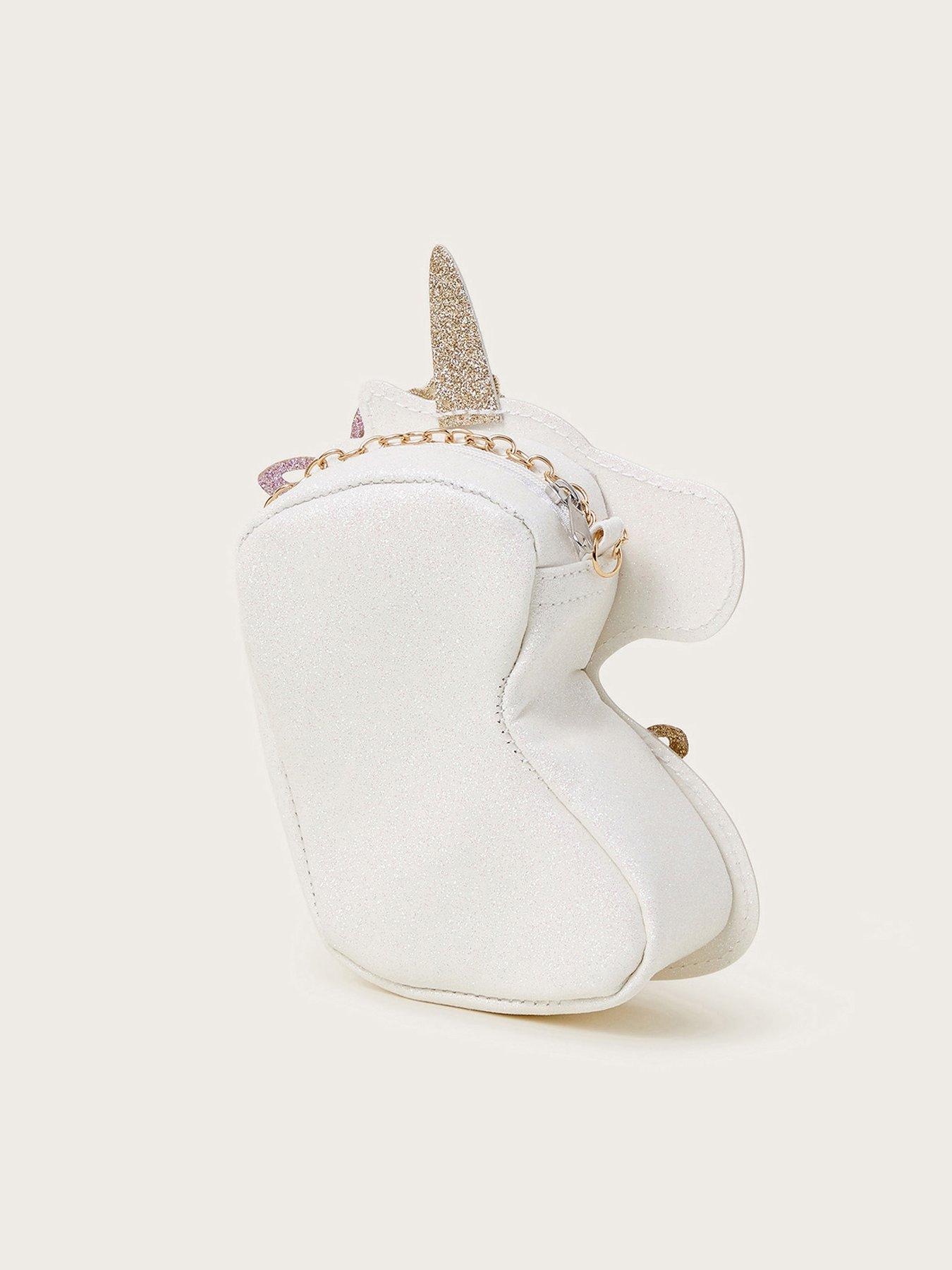  image of monsoon-girls-ella-sequin-flower-unicorn-bag-ivory