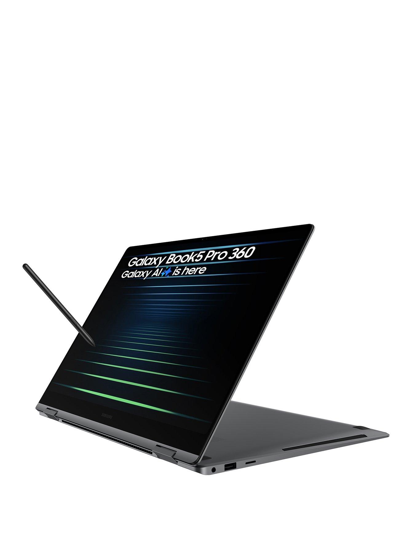 Image 1 of 7 of Samsung Galaxy Book5 Pro 360 Copilot+ PC - 16in WQXGA+ AMOLED Touchscreen - Intel Core Ultra 7 - 16GB RAM, 512GB SSD - Grey