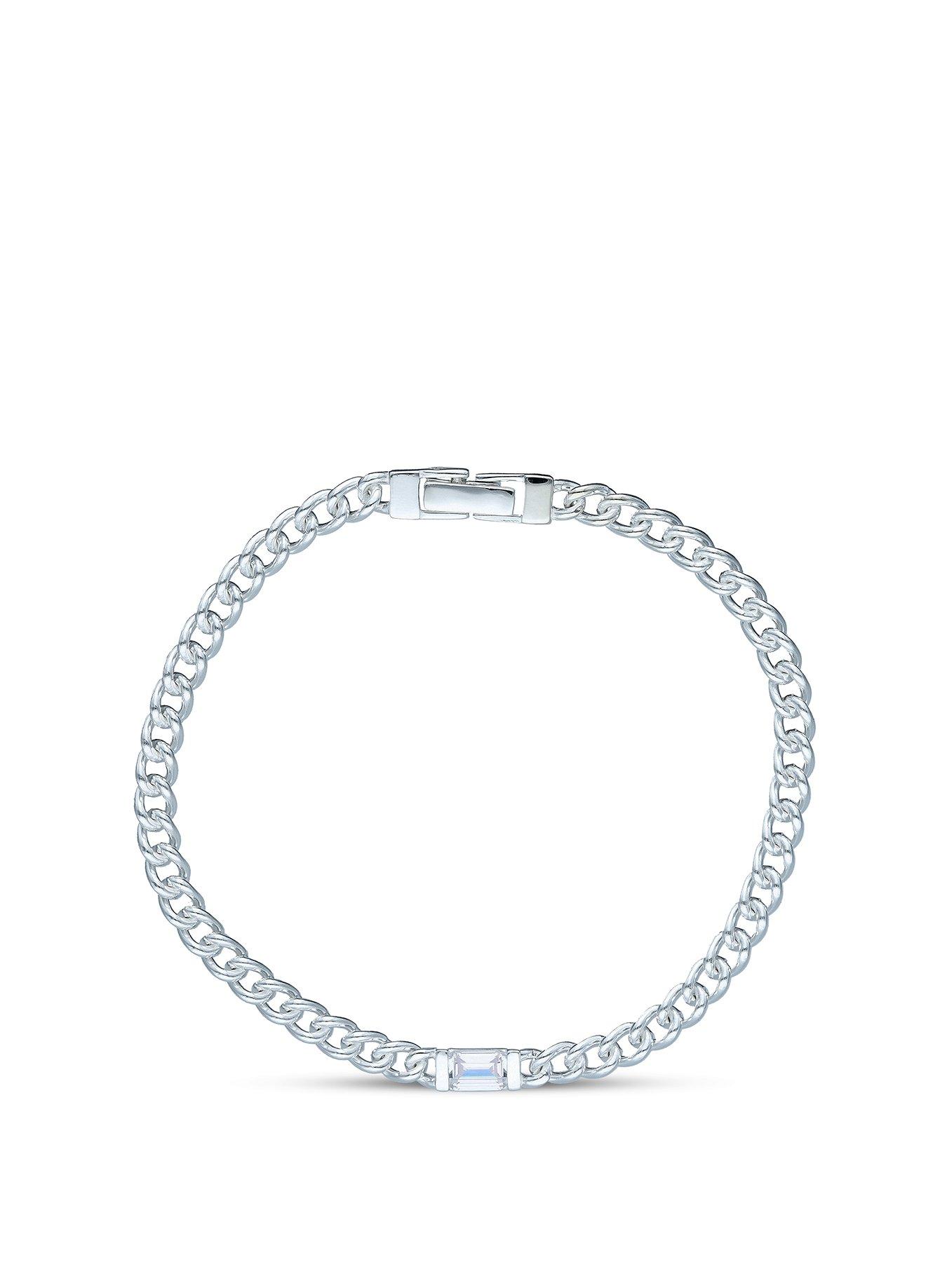 the-love-collection-sterling-silver-cz-gents-bracelet