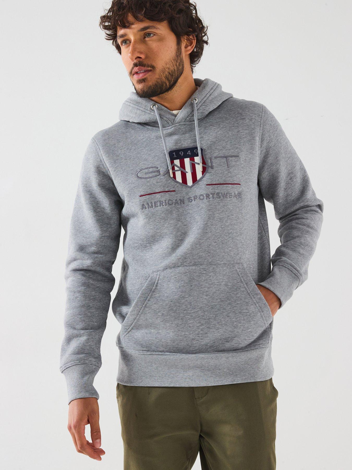 undefined Regular Fit Archive Hoodie - Grey
