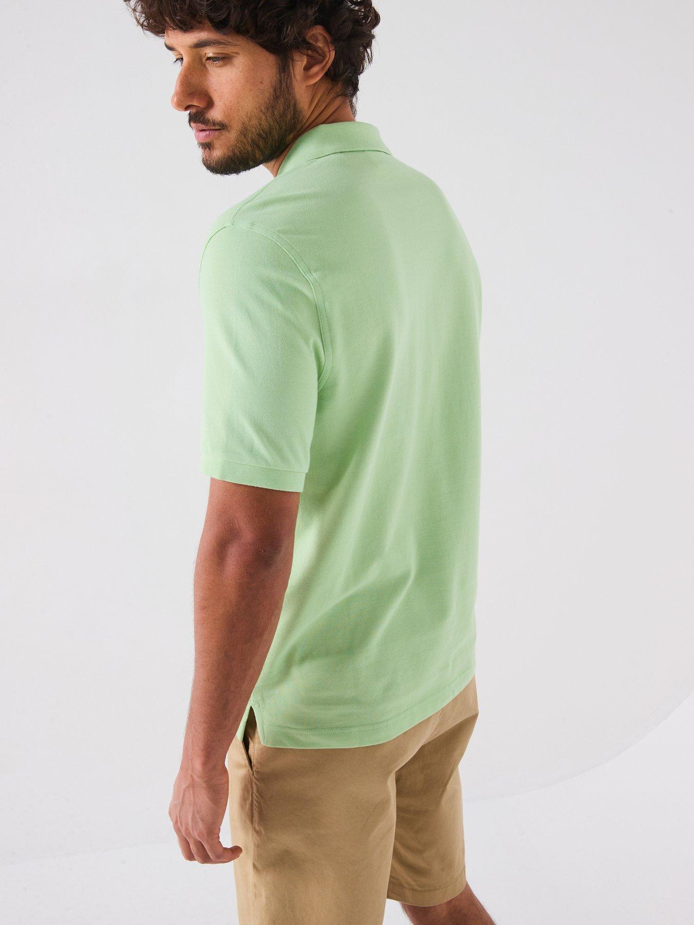  image of gant-regular-fit-shield-short-sleeve-pique-polo-shirt-light-green