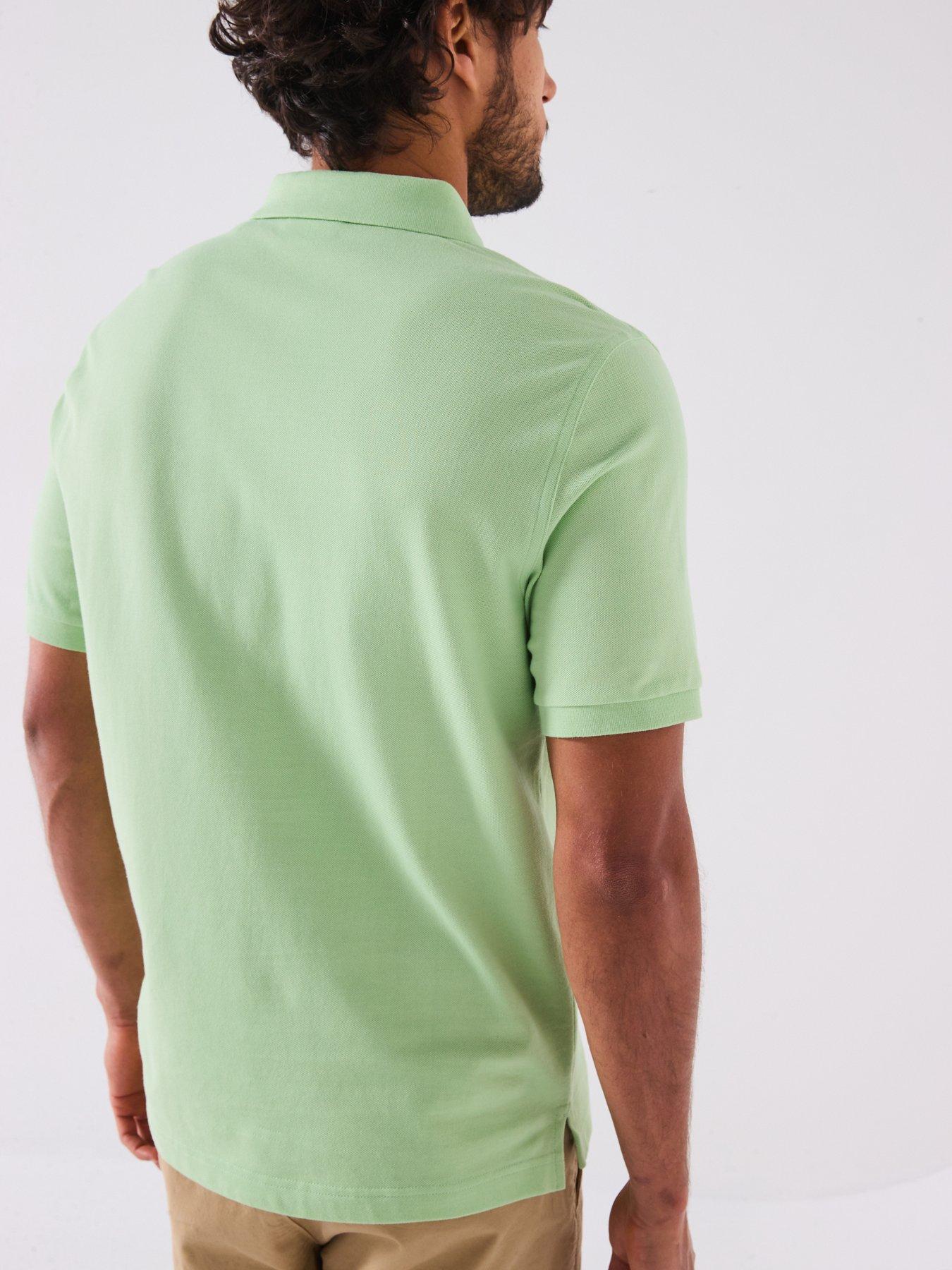  image of gant-regular-fit-shield-short-sleeve-pique-polo-shirt-light-green