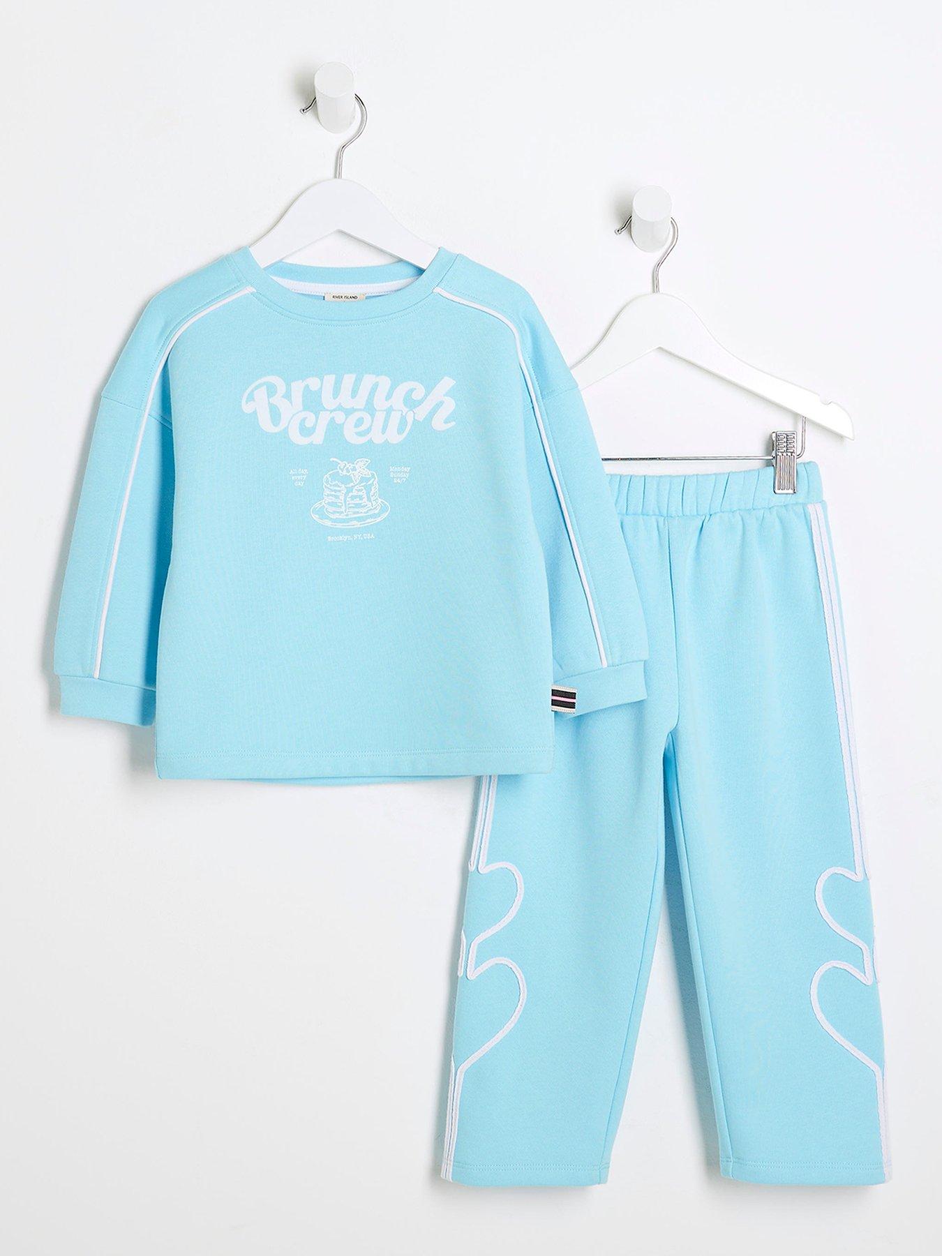 river-island-mini-mini-girls-brunch-club-sweatshirt-tracksuit-set-sky-blue