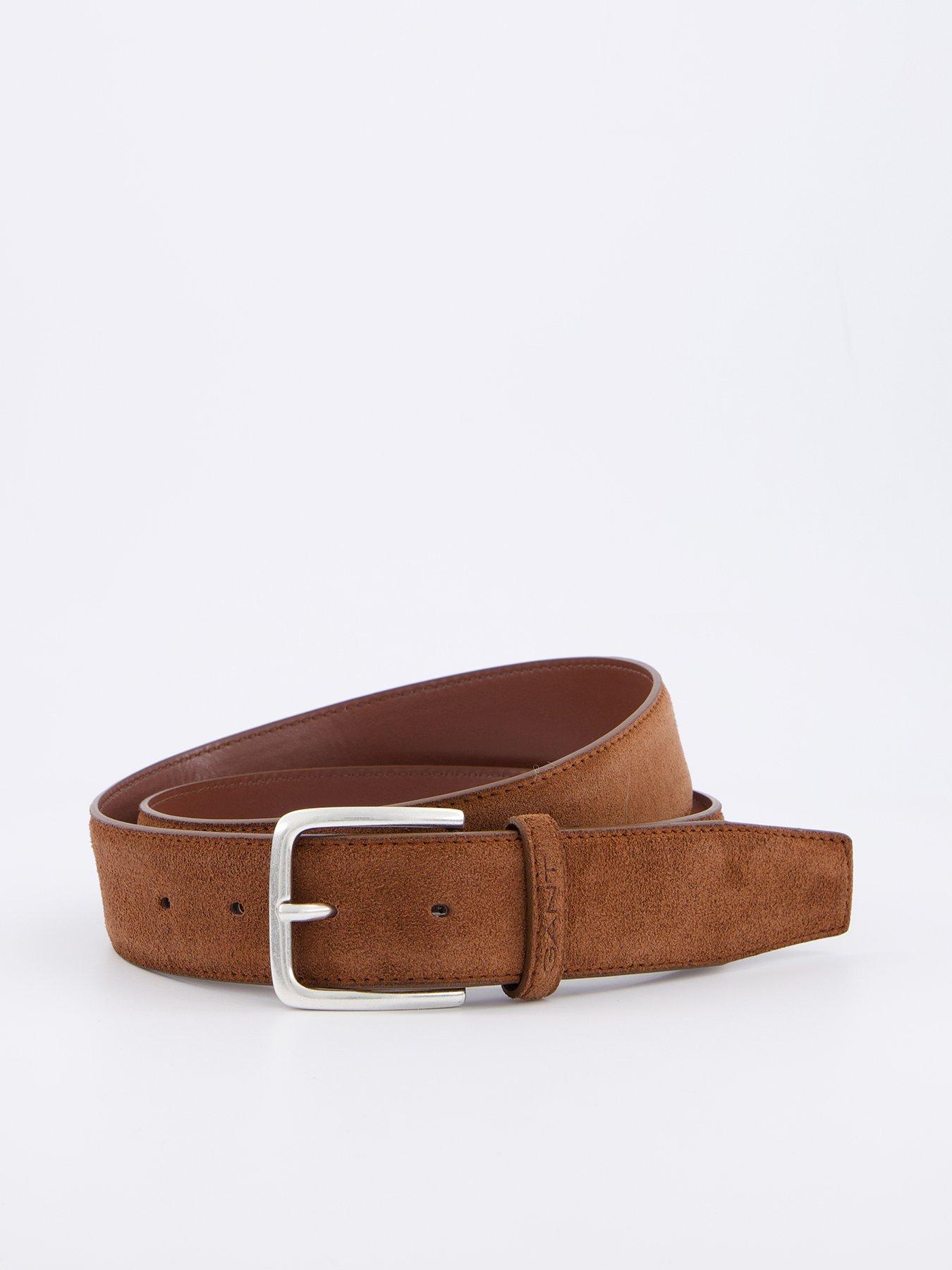 gant-classic-suede-belt-brown