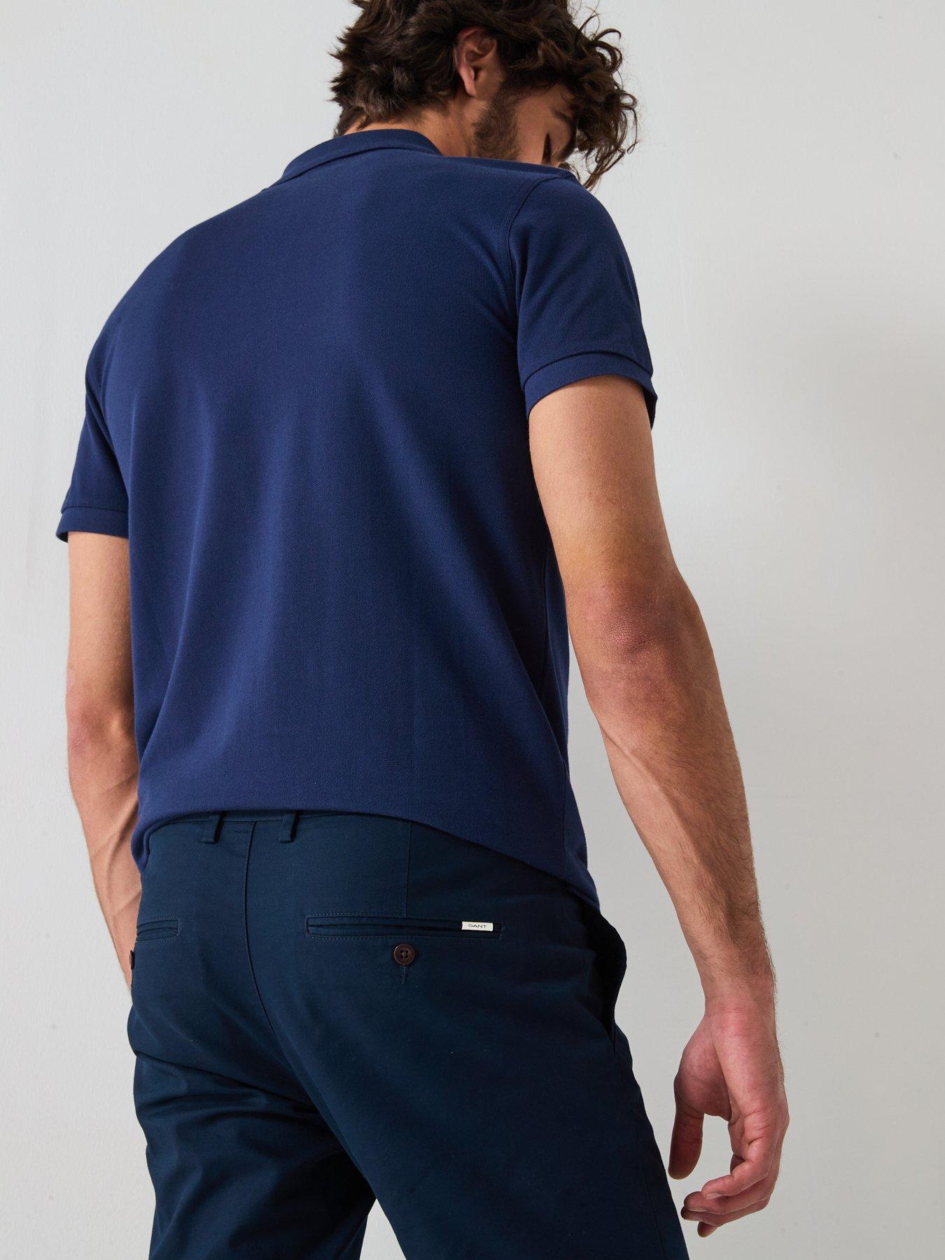 Image 4 of 6 of GANT Slim Chinos - Dark Blue