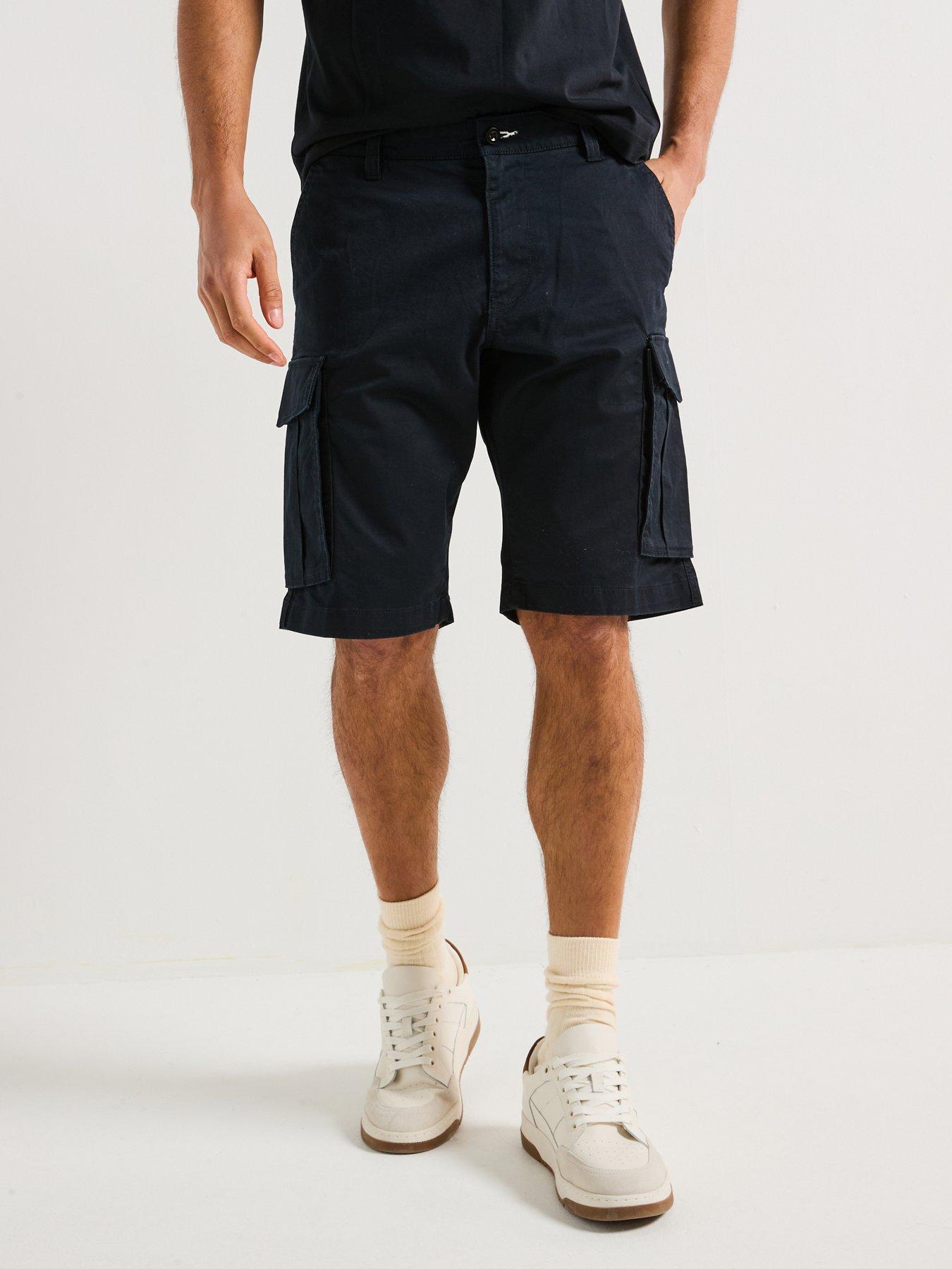 gant-relaxed-fit-twil-cargo-shorts-black