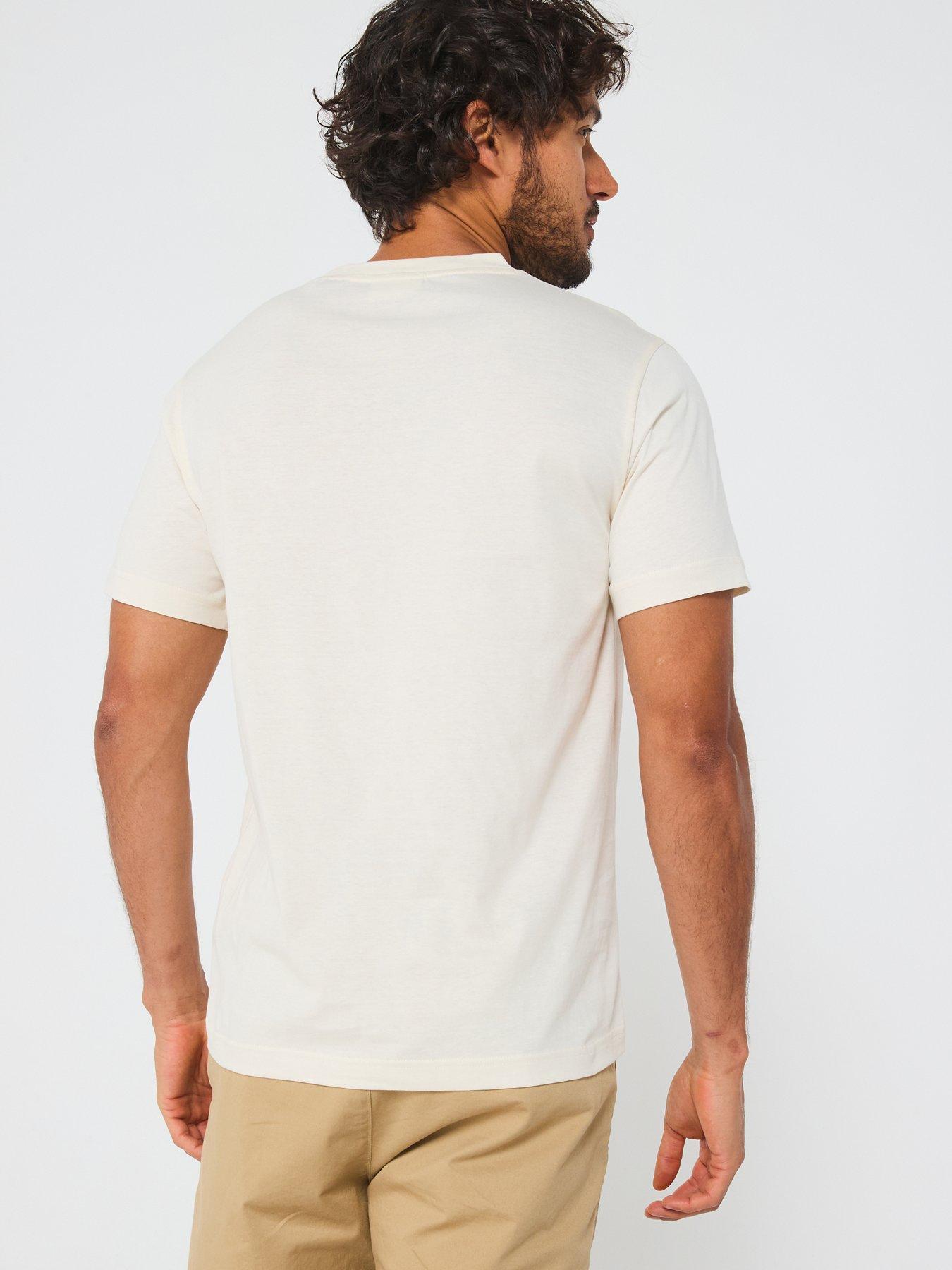  image of gant-graphic-icon-logo-short-sleeve-t-shirt-cream