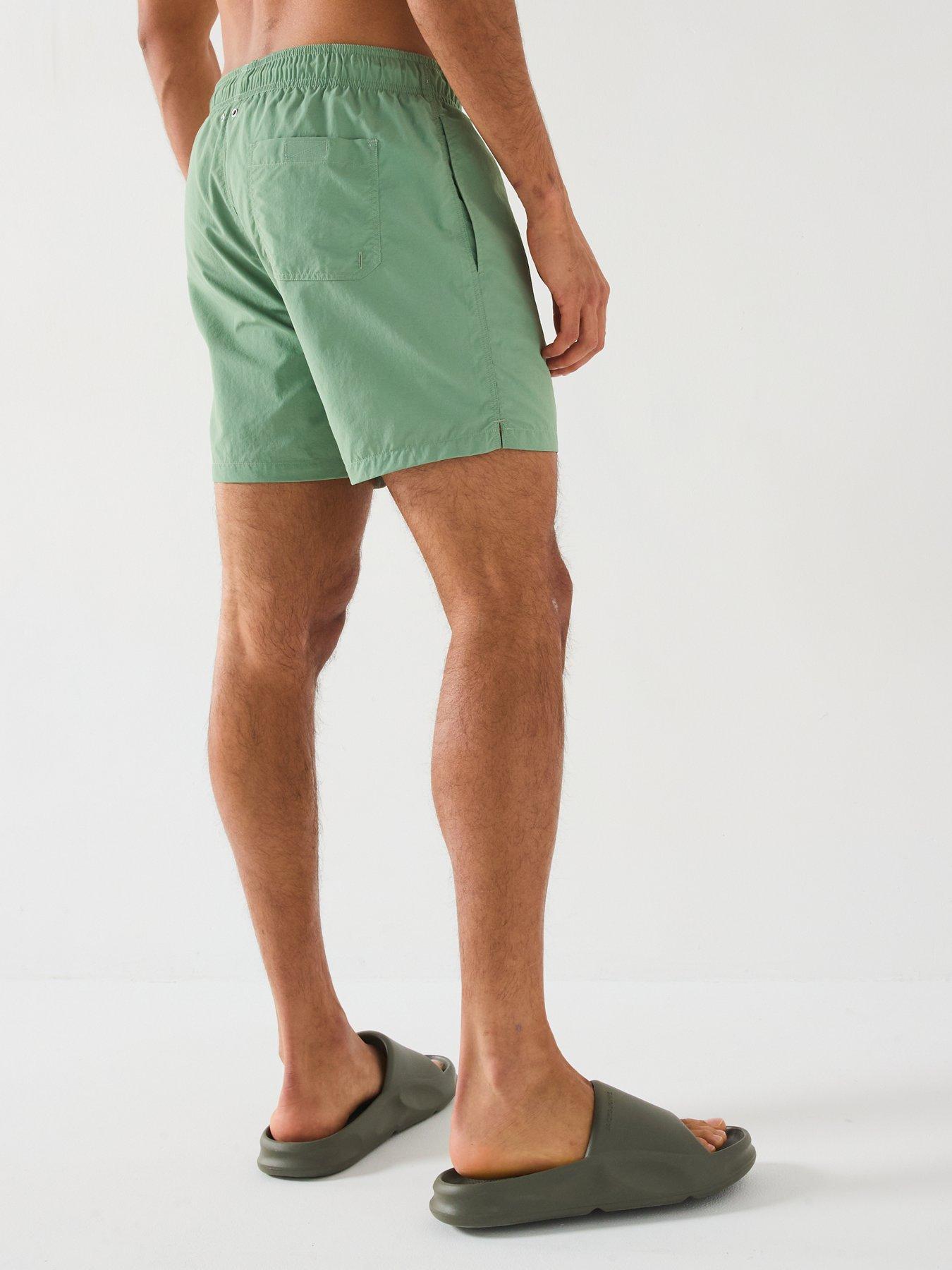  image of gant-logo-swim-shorts-green