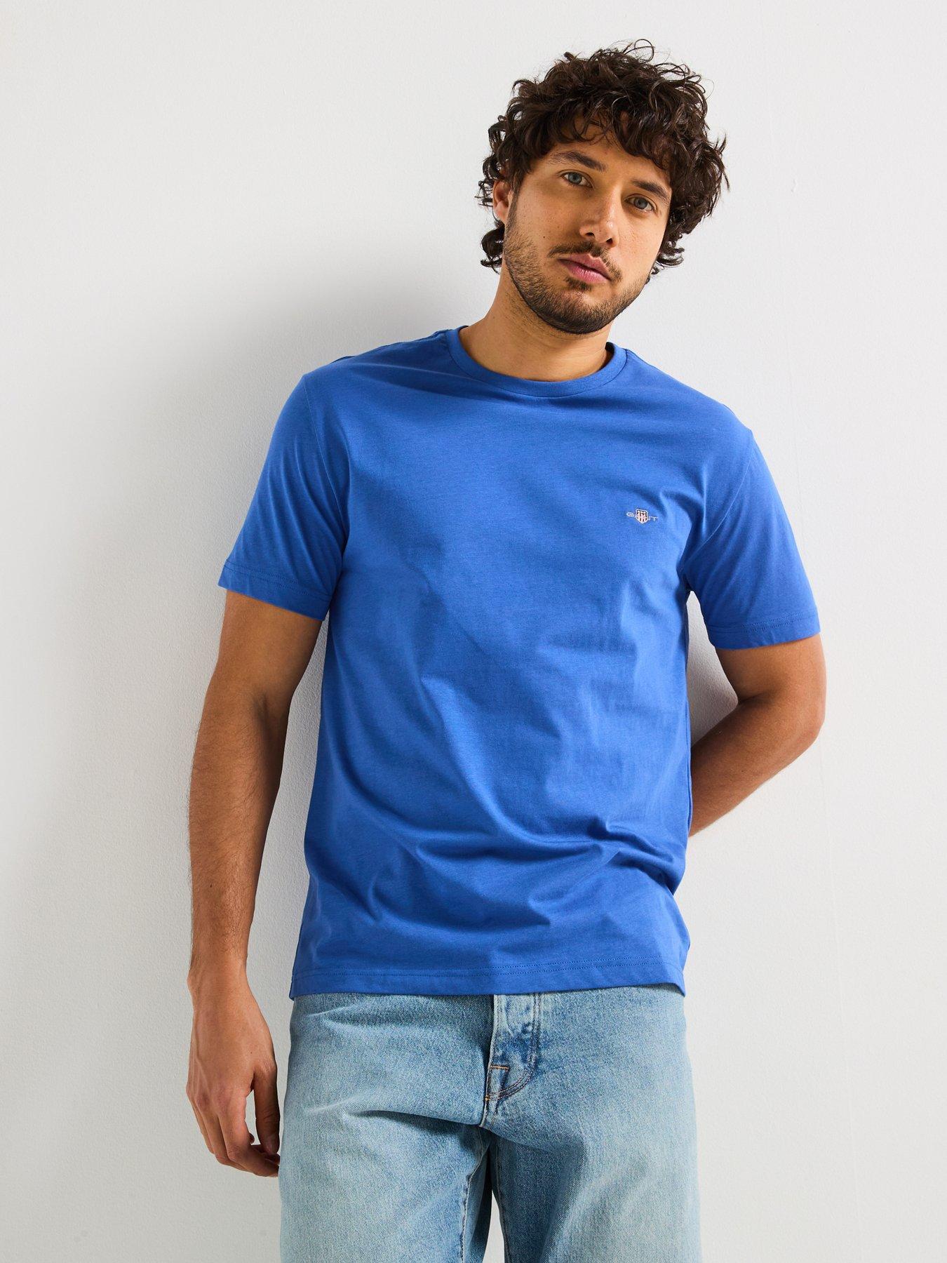 gant-regular-fit-short-sleeve-t-shirt-bright-blue