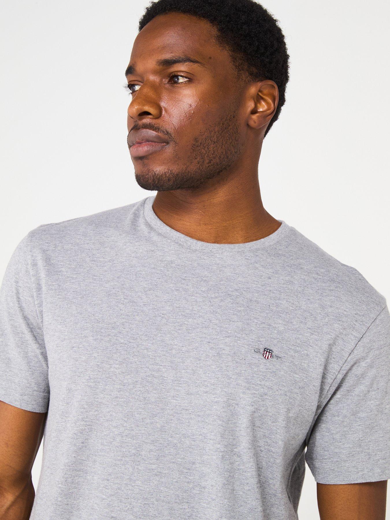  image of gant-regular-fit-short-sleeve-t-shirt-grey
