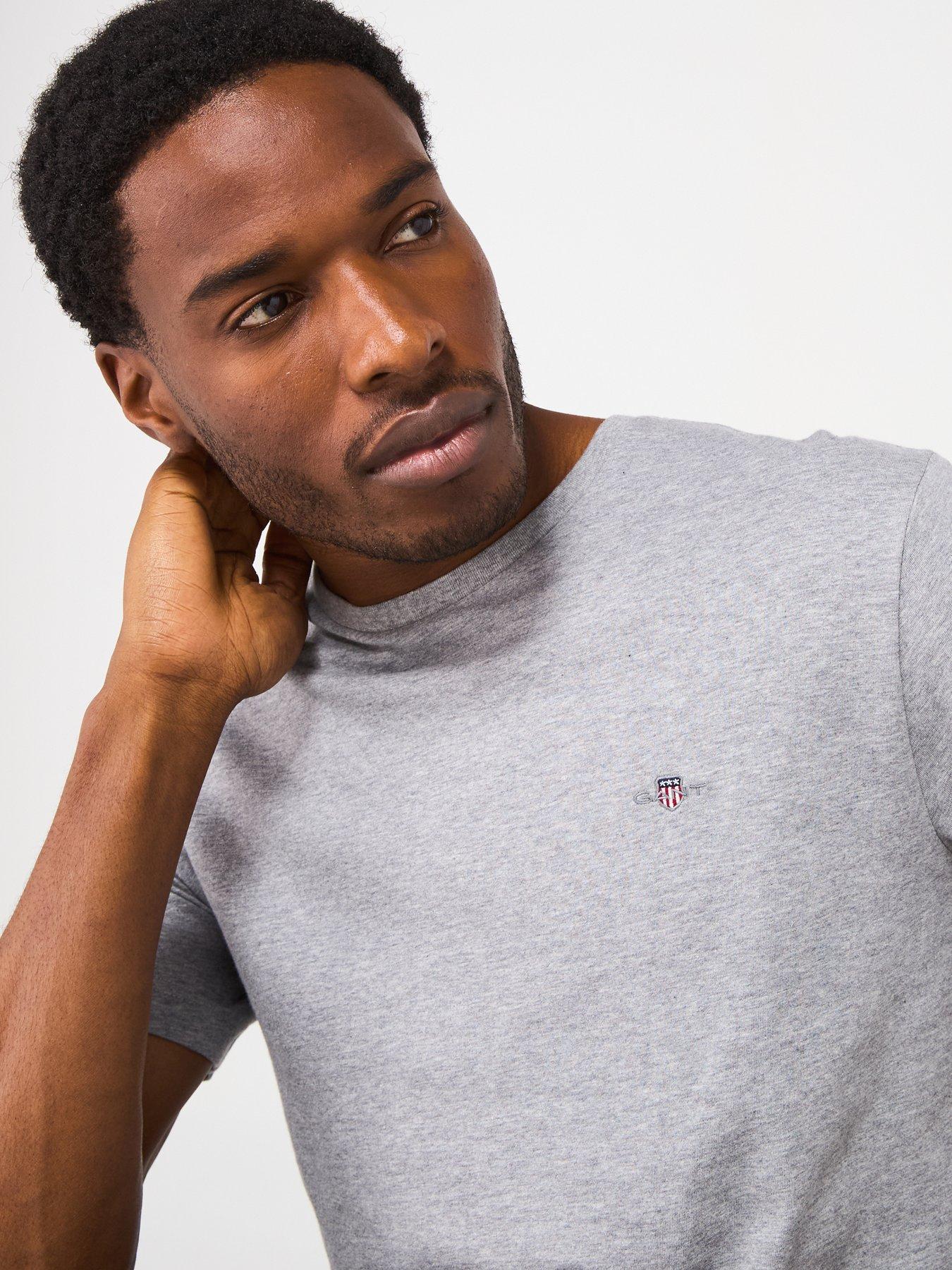  image of gant-regular-fit-short-sleeve-t-shirt-grey