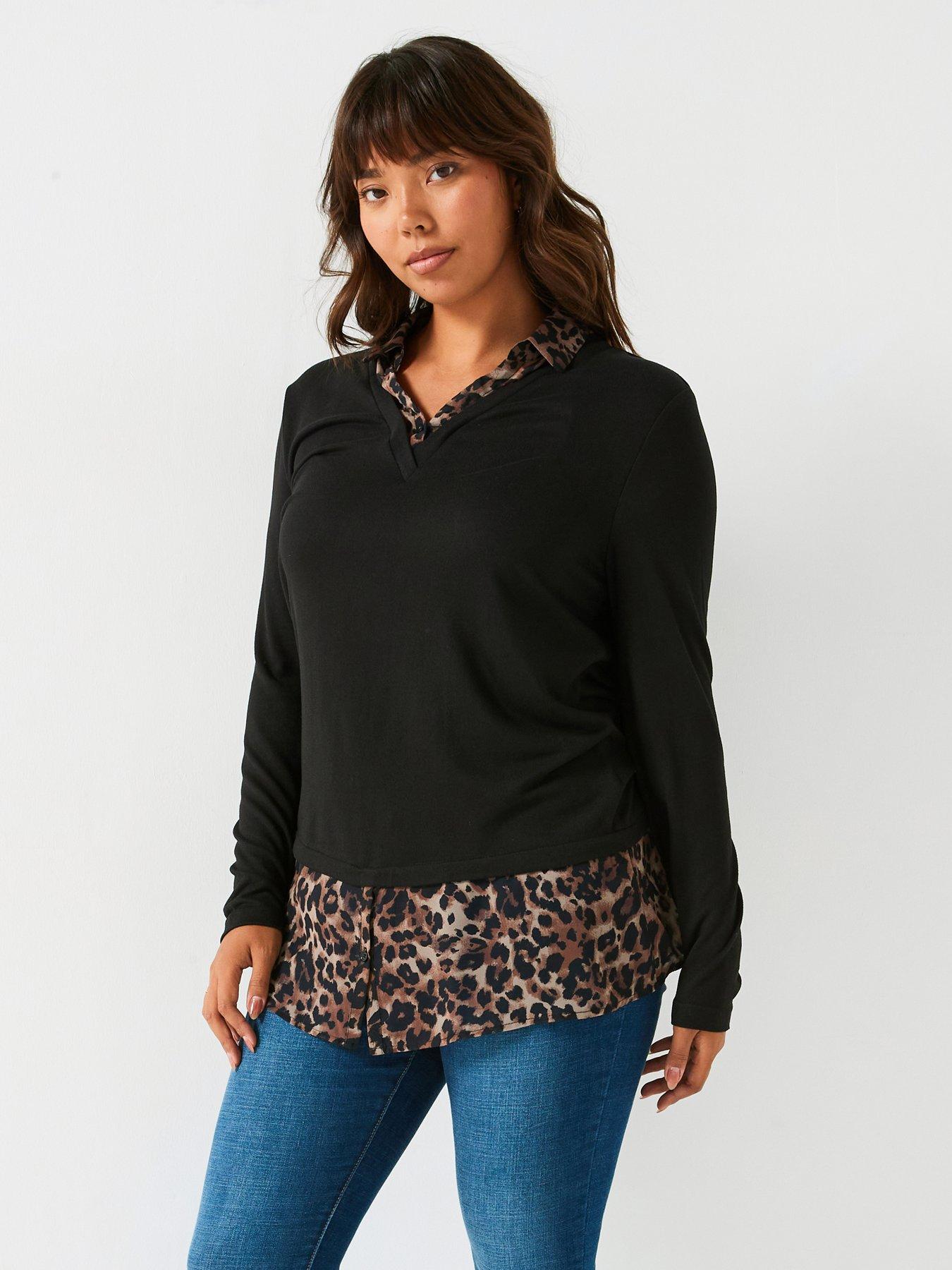 undefined 2 In 1 Top - Black