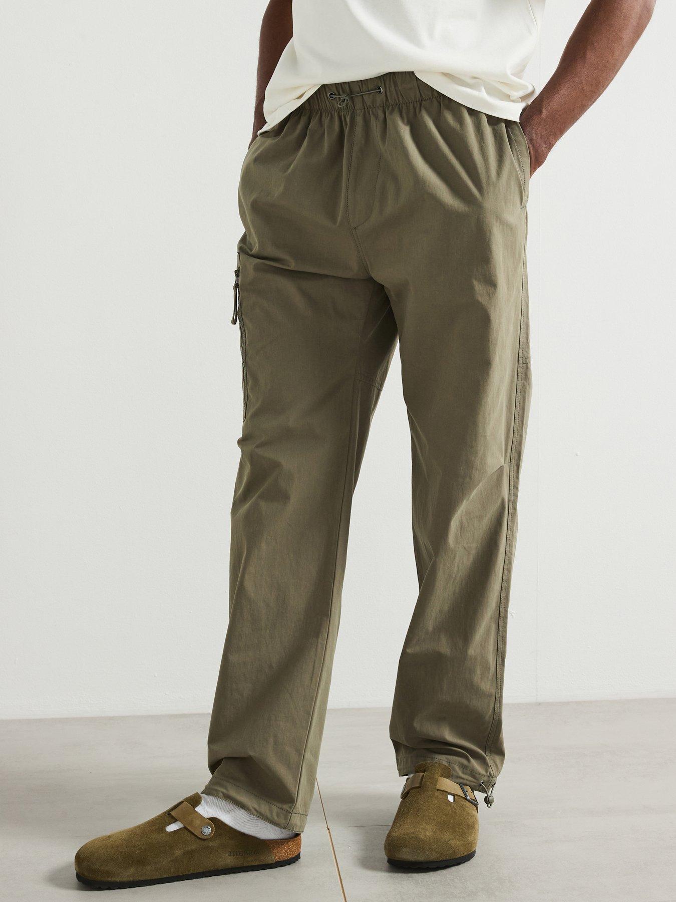 very-man-loose-fit-cargo-trousers-khaki