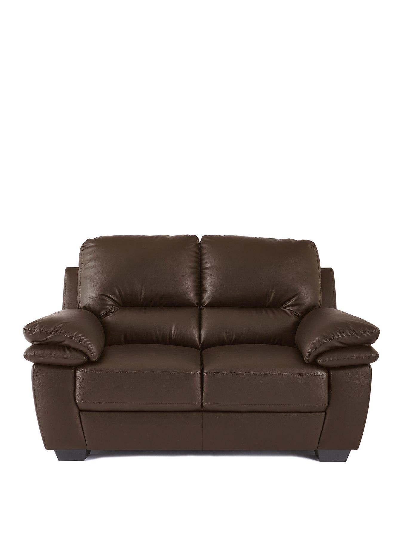 Image 2 of 6 of Very Home Leona 2 Seater Faux Leather Sofa - FSC&reg; Certified